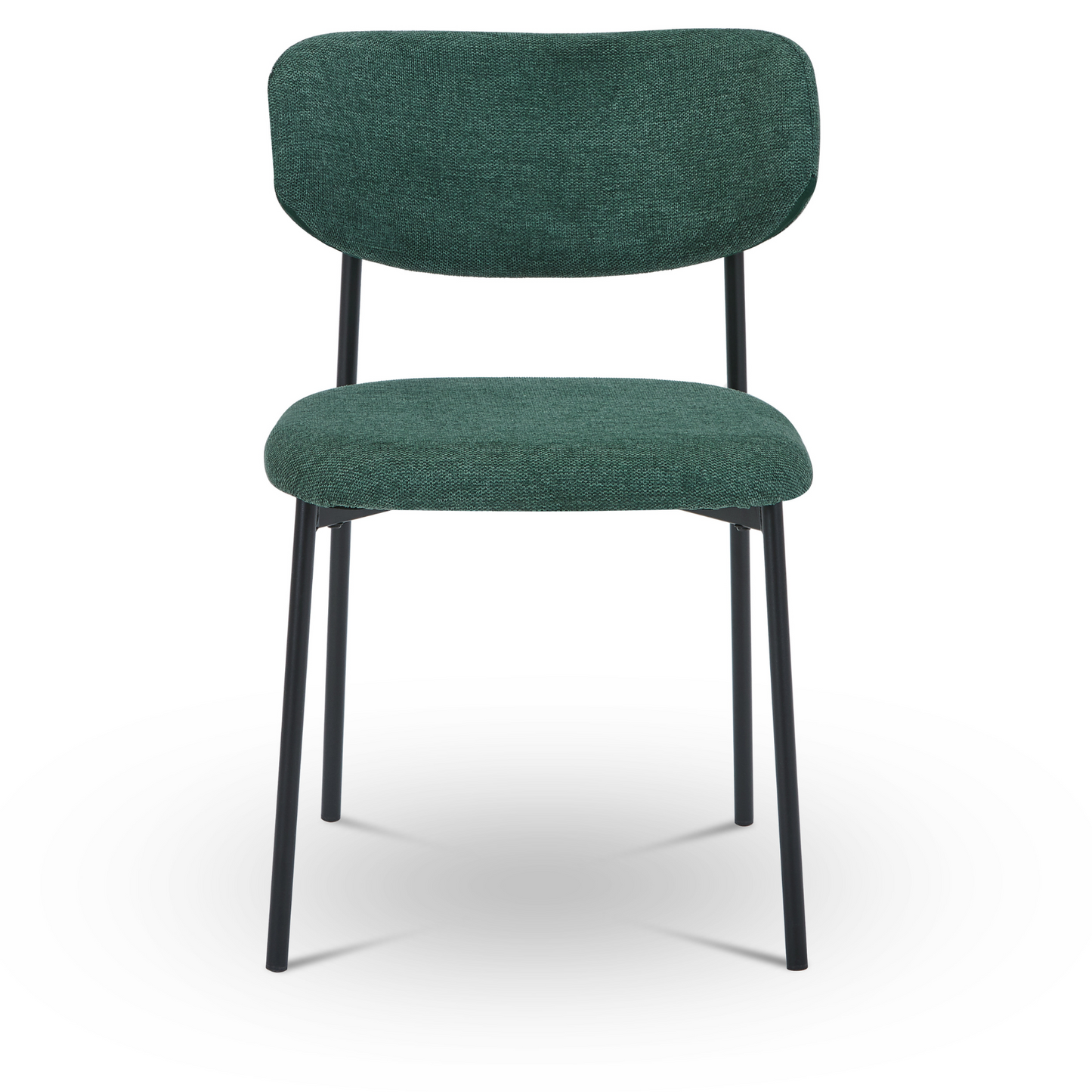 Chaise de salle à manger Lucinda - Tissu vert