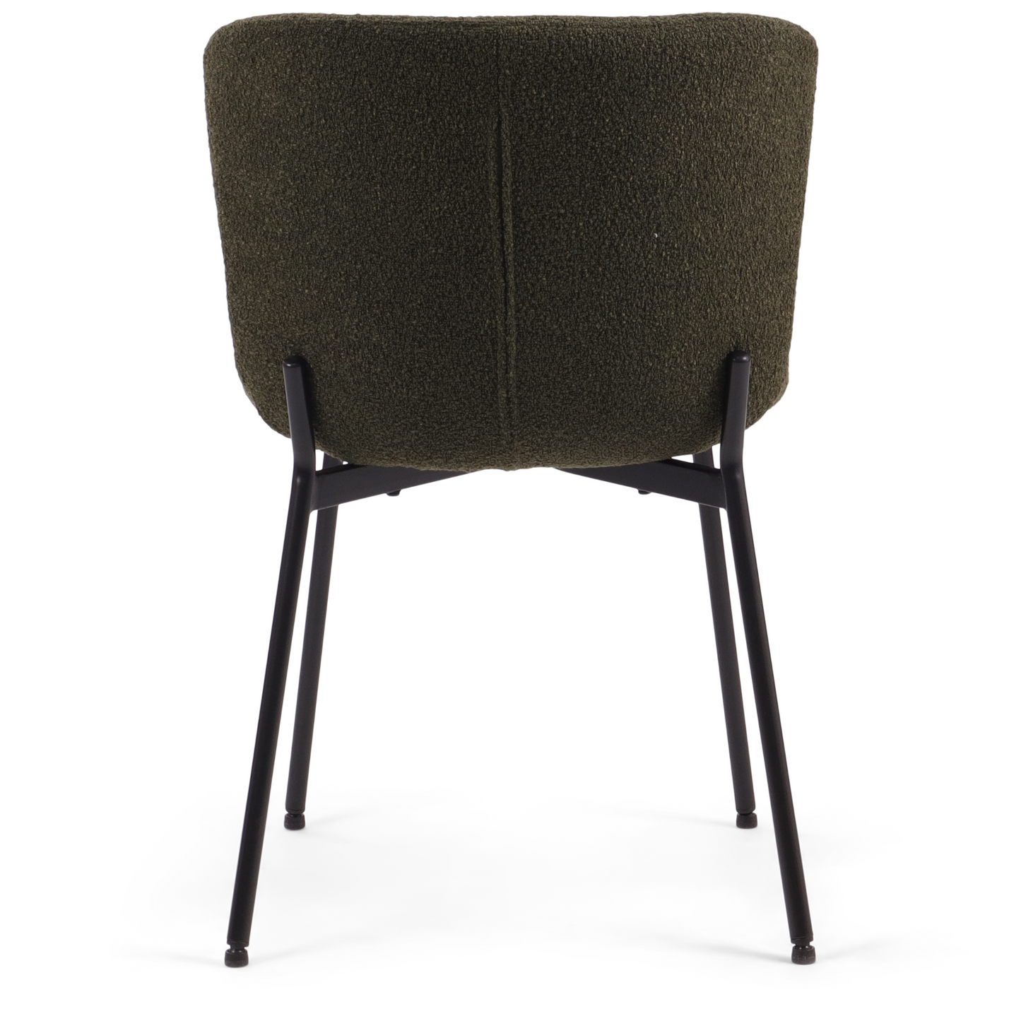 Adena - Chaise de salle à manger en bouclé vert