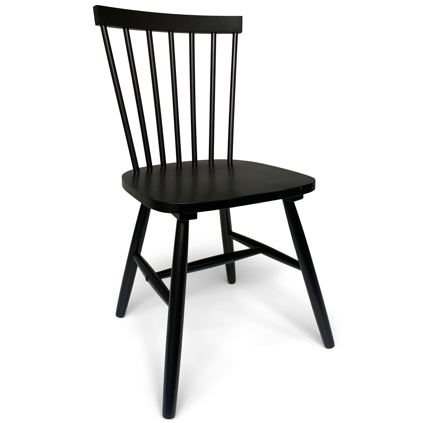 Holly - Chaise de salle à manger en bois noir