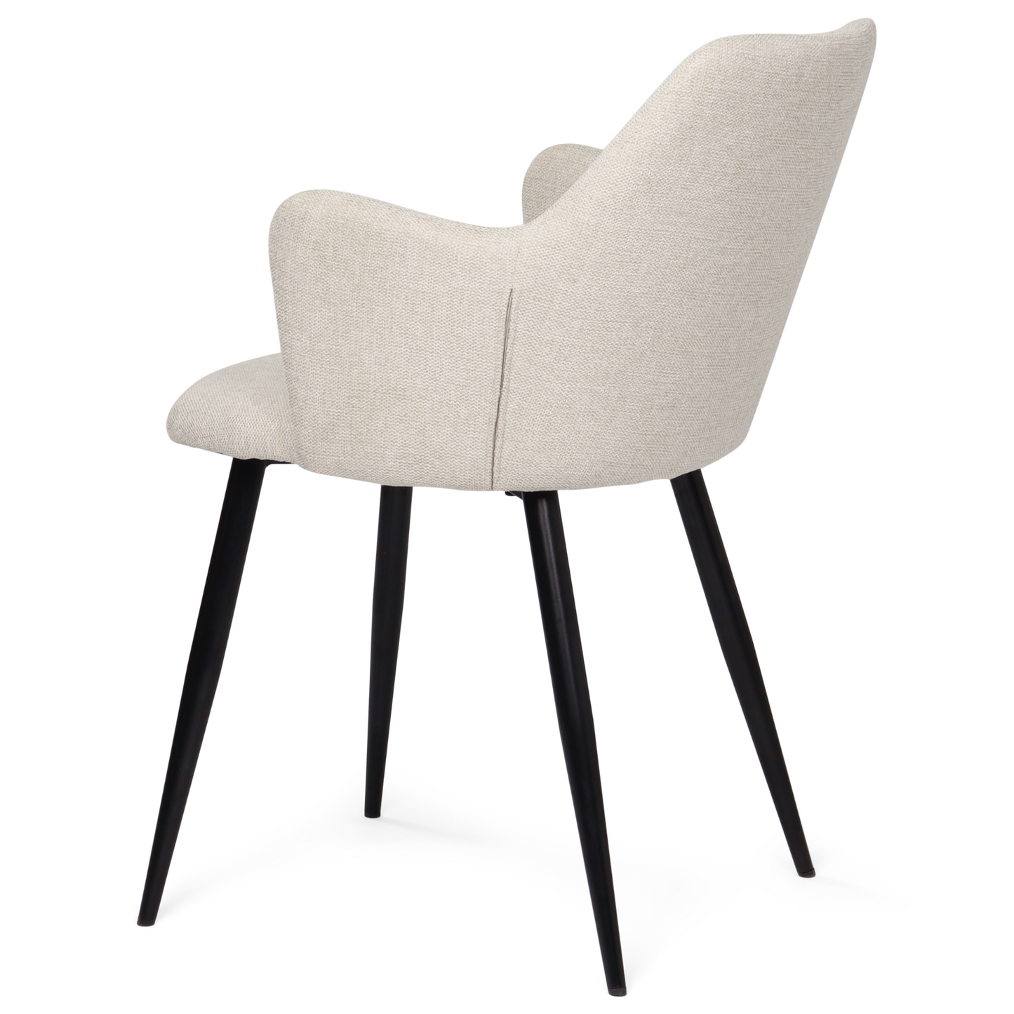 Isabella - Chaise de salle à manger en tissu beige
