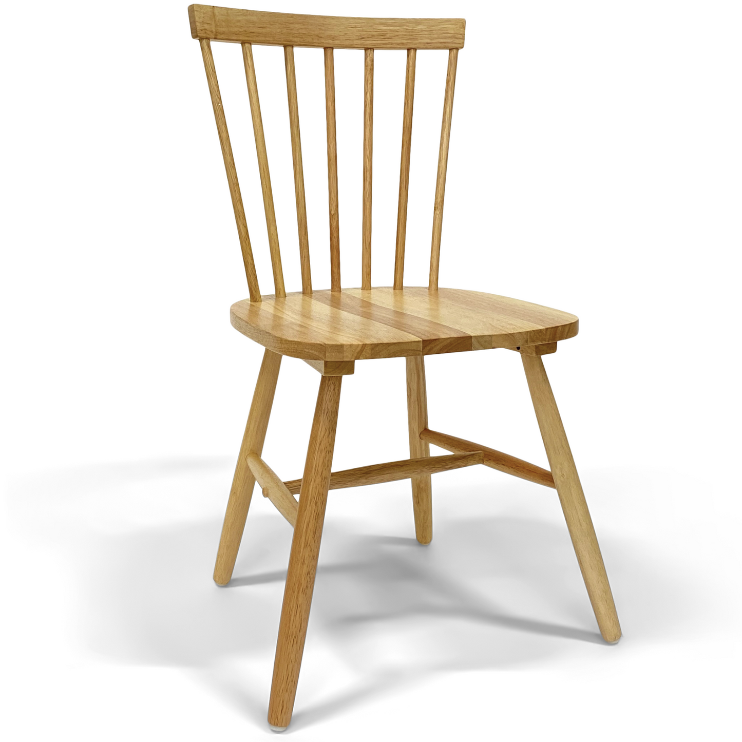 Holly - Chaise de salle à manger en bois aspect chêne