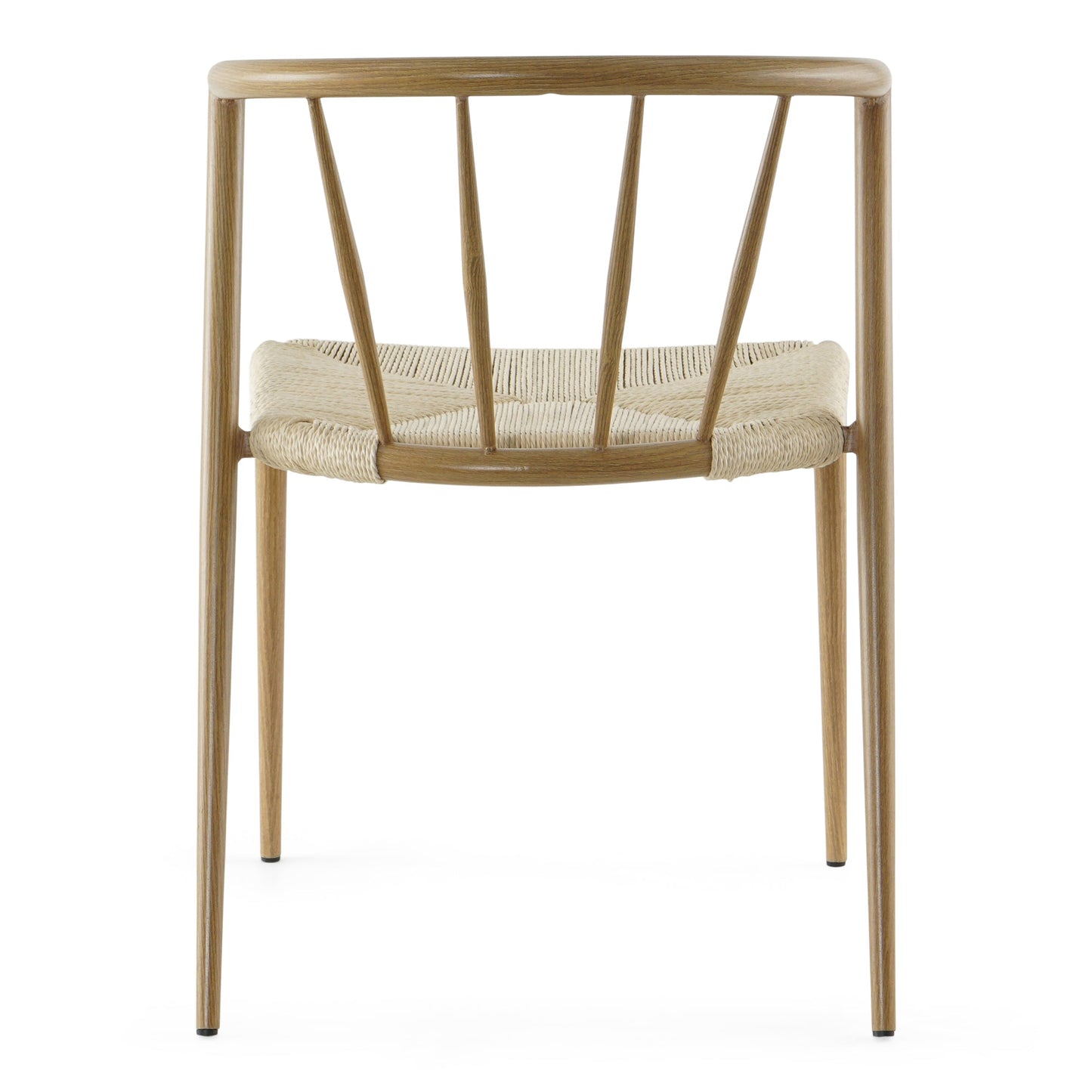 Bella - Chaise de salle à manger design œuf avec assise tressée