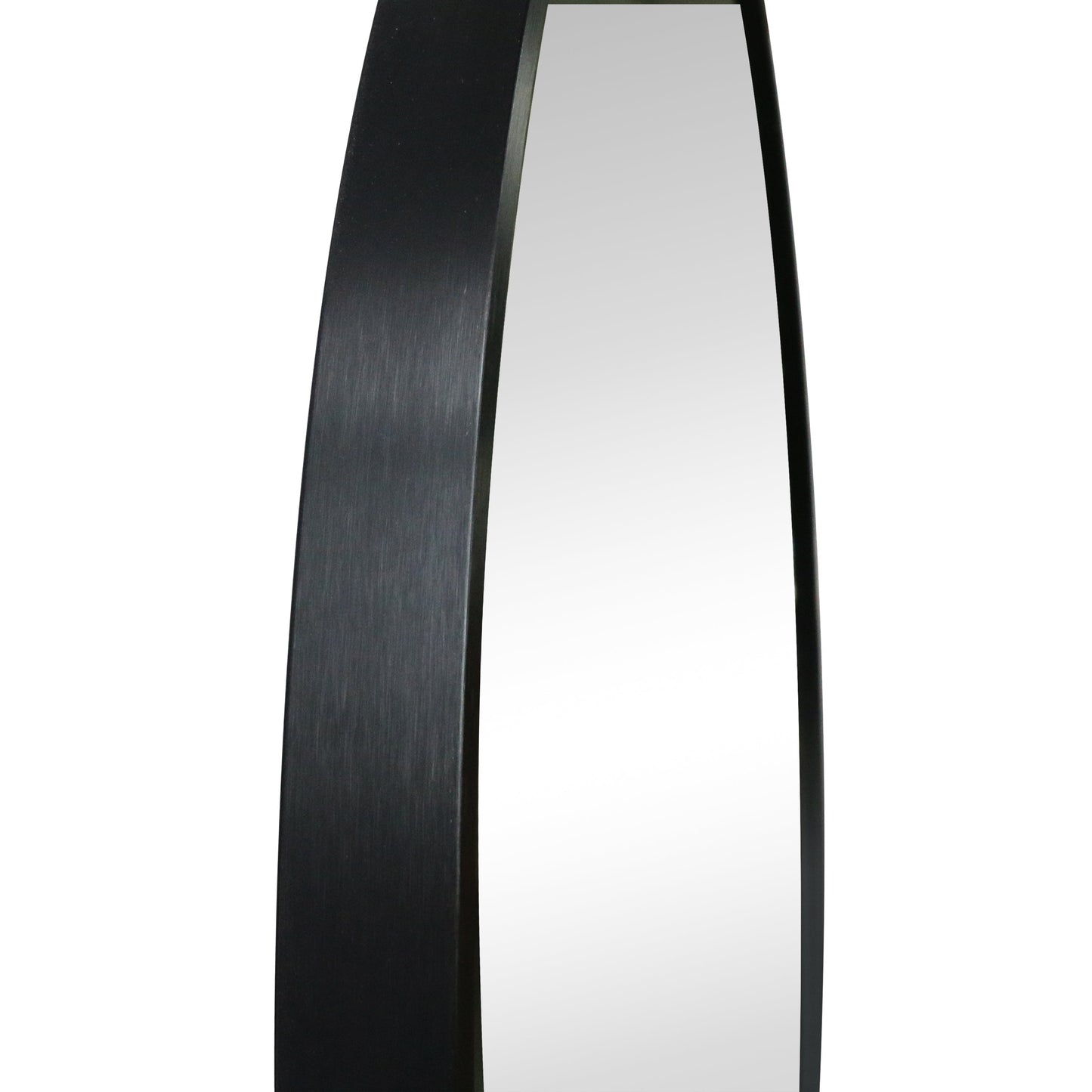 Miroir rond avec cadre noir Ø70 cm