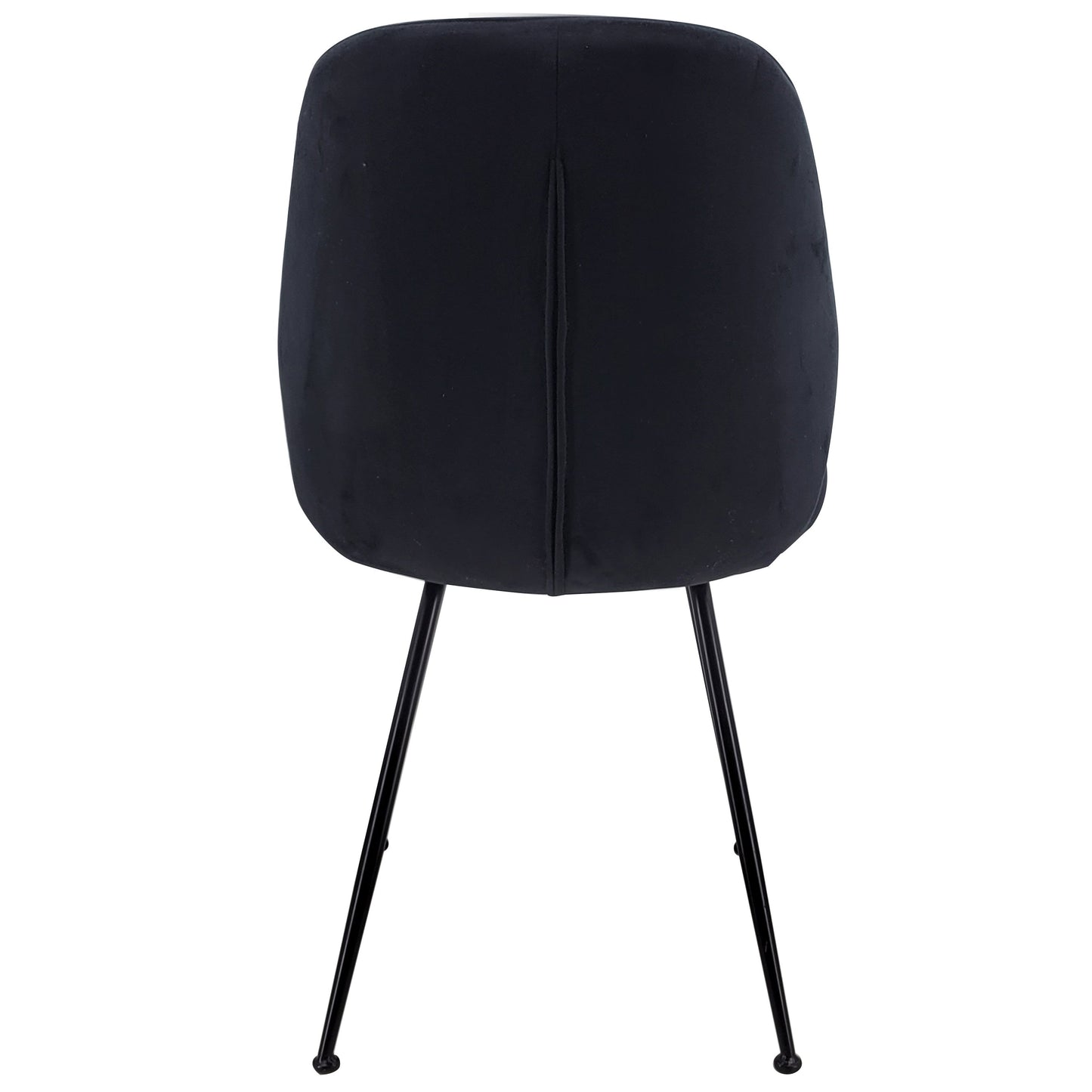 Sallie - Chaise de salle à manger en velours noir