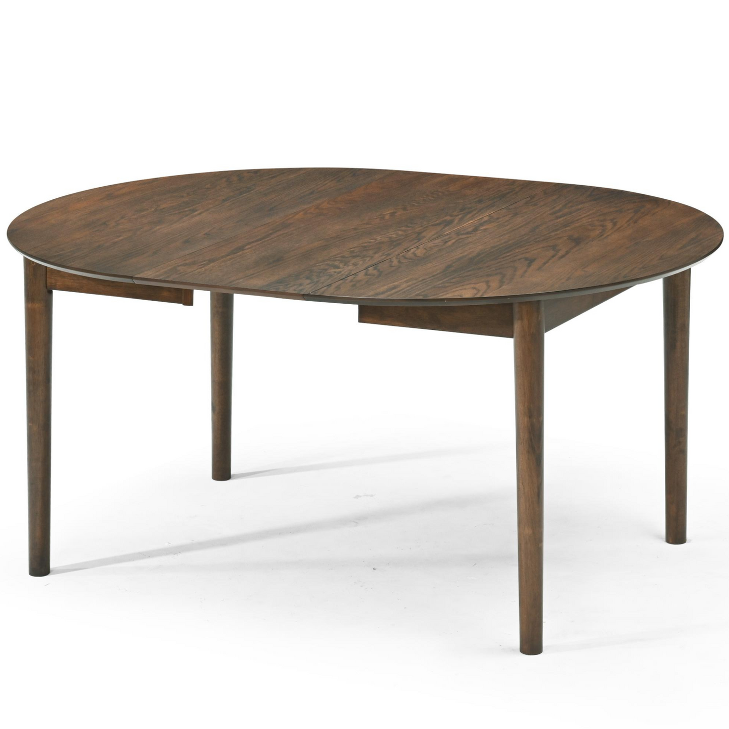 Liam - Table de salle à manger en chêne fumé avec rallonge 120/160/200 cm - Comprend 2 rallonges