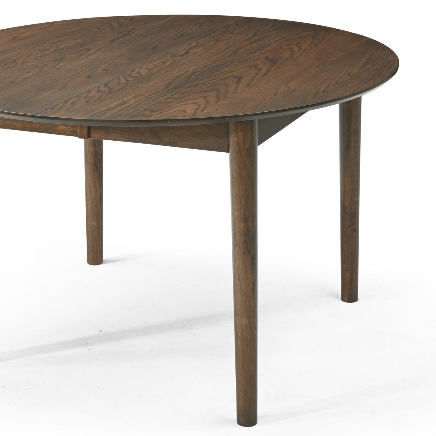 Liam - Table de salle à manger en chêne fumé avec rallonge 120/160/200 cm - Comprend 2 rallonges