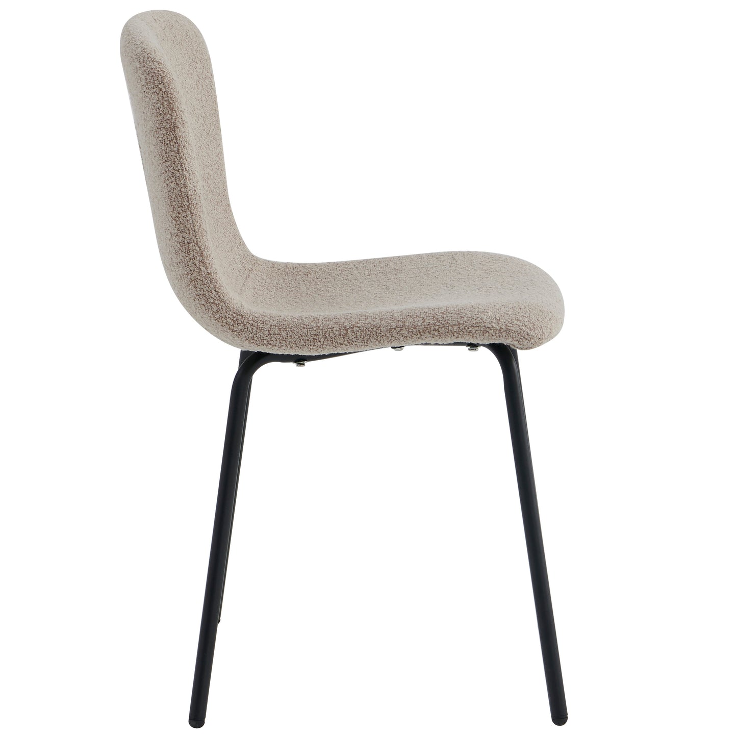 Kate - Chaise de salle à manger en bouclé beige