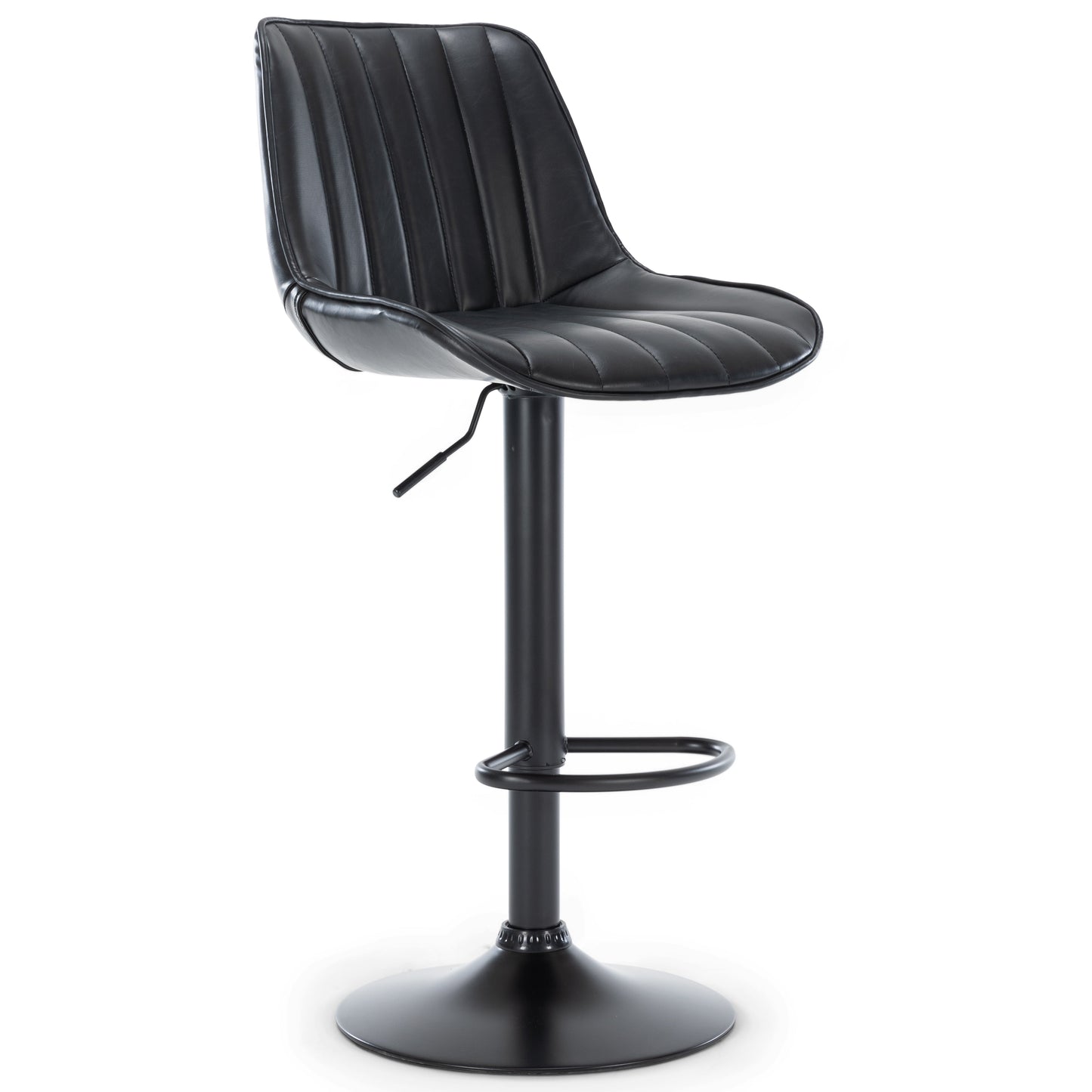 Otto - Tabouret de bar ajustable en similicuir avec rotation à 360 degrés