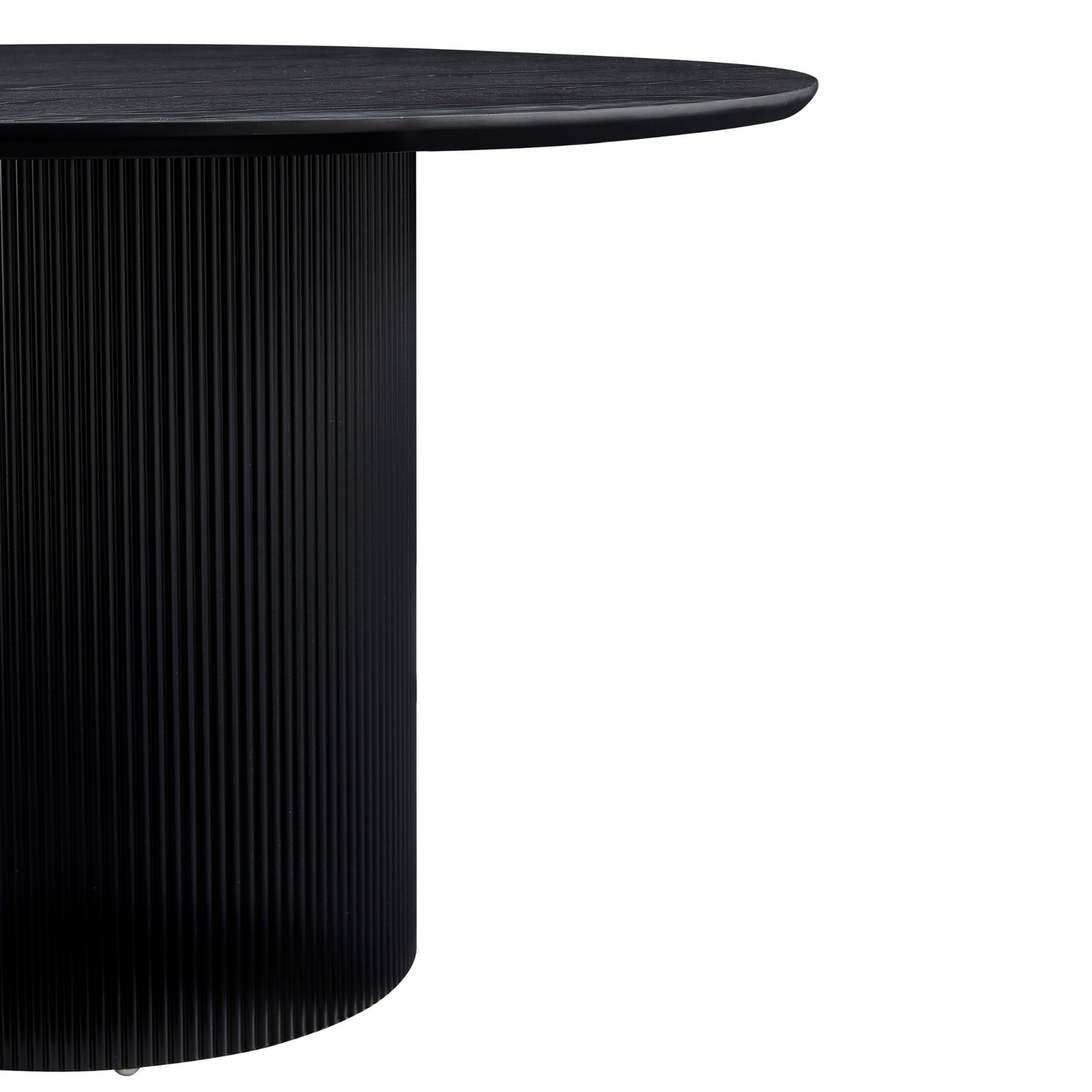 Carisma - Table de salle à manger ronde noire Ø120 cm