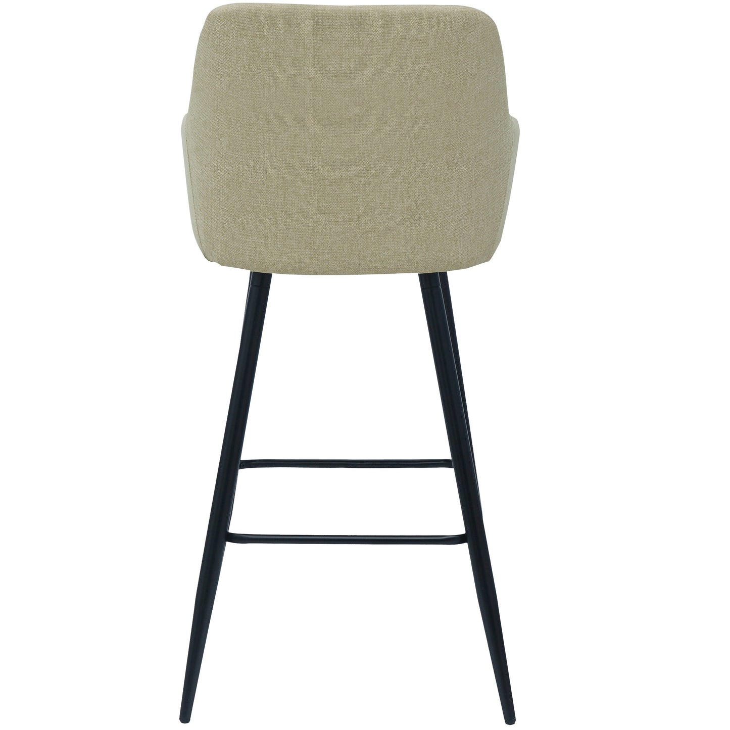 Carlo - Tabouret beige avec accoudoirs 65 cm