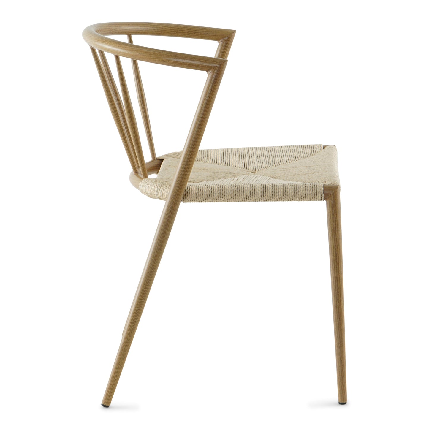 Bella - Chaise de salle à manger design œuf avec assise tressée