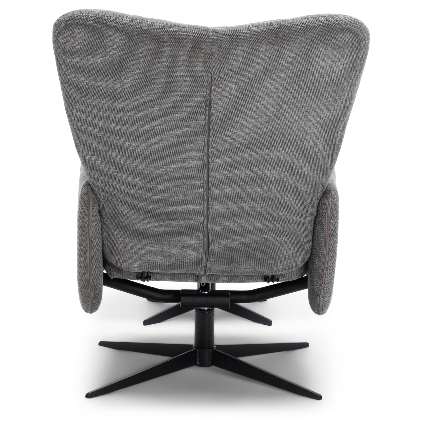 Alfred - Fauteuil inclinable avec repose-pieds - Gris
