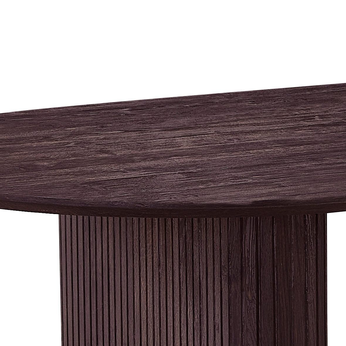 Amelia - Table de salle à manger en chêne fumé 200 x 100 cm