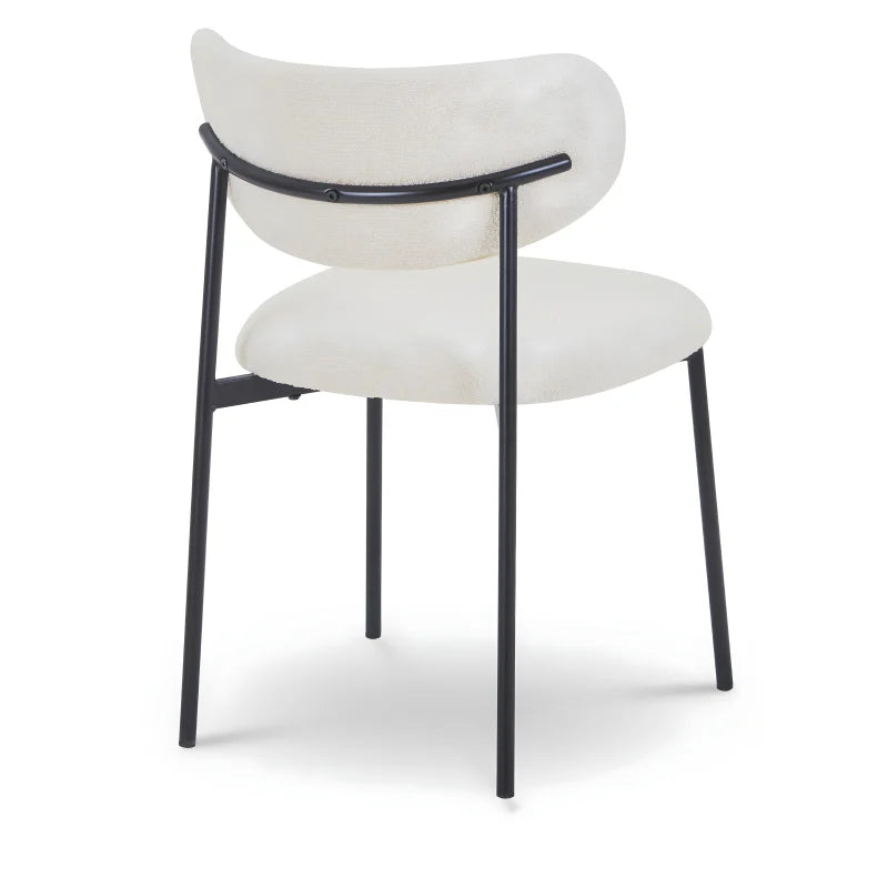 Chaise de salle à manger Lucinda - Bouclé blanc