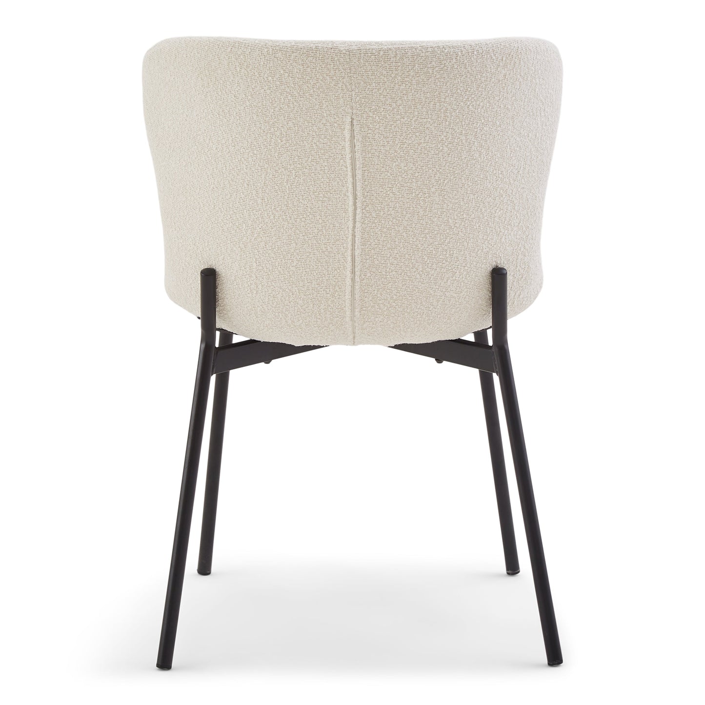 Adena Chaise de salle à manger - Bouclé blanc