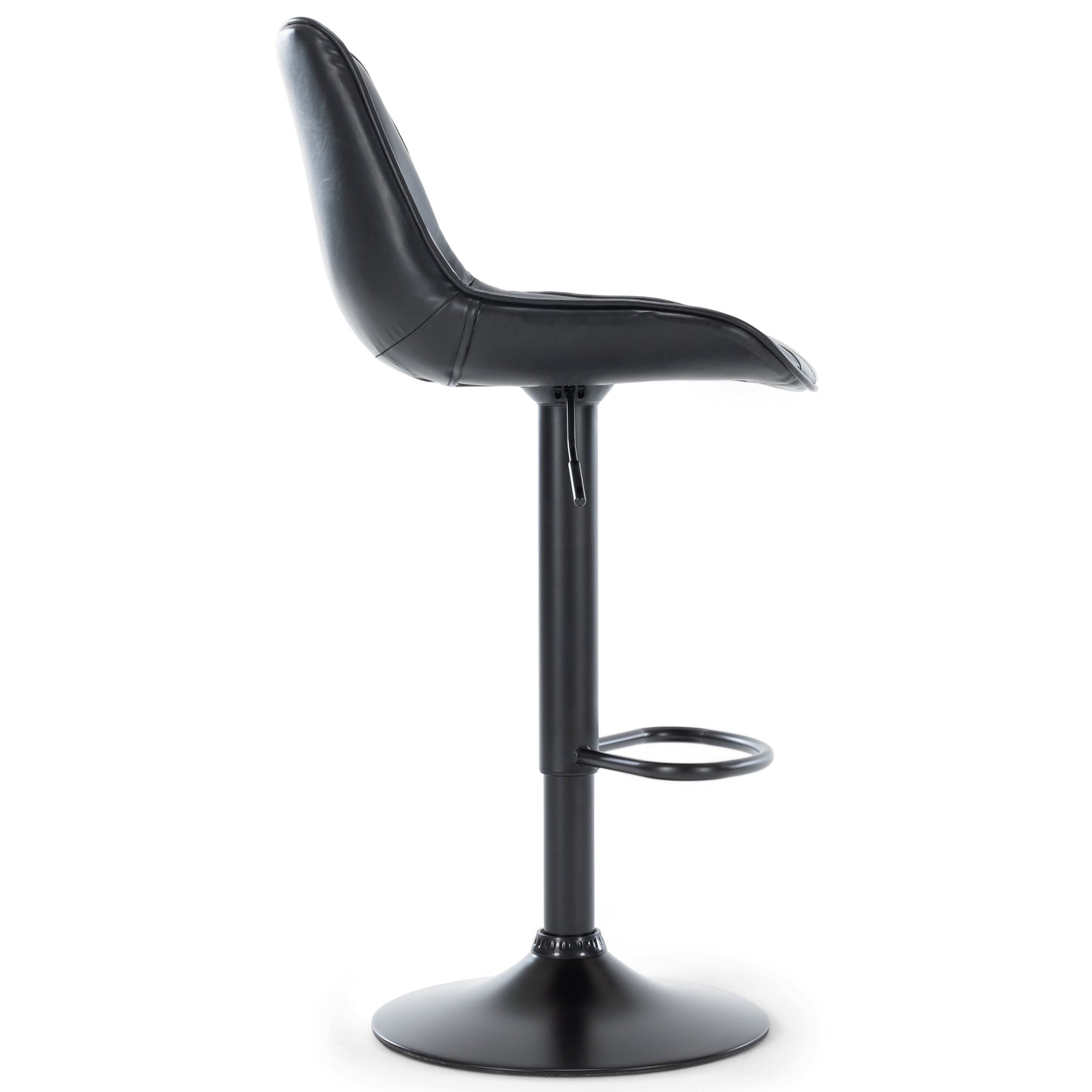 Otto - Tabouret de bar ajustable en similicuir avec rotation à 360 degrés