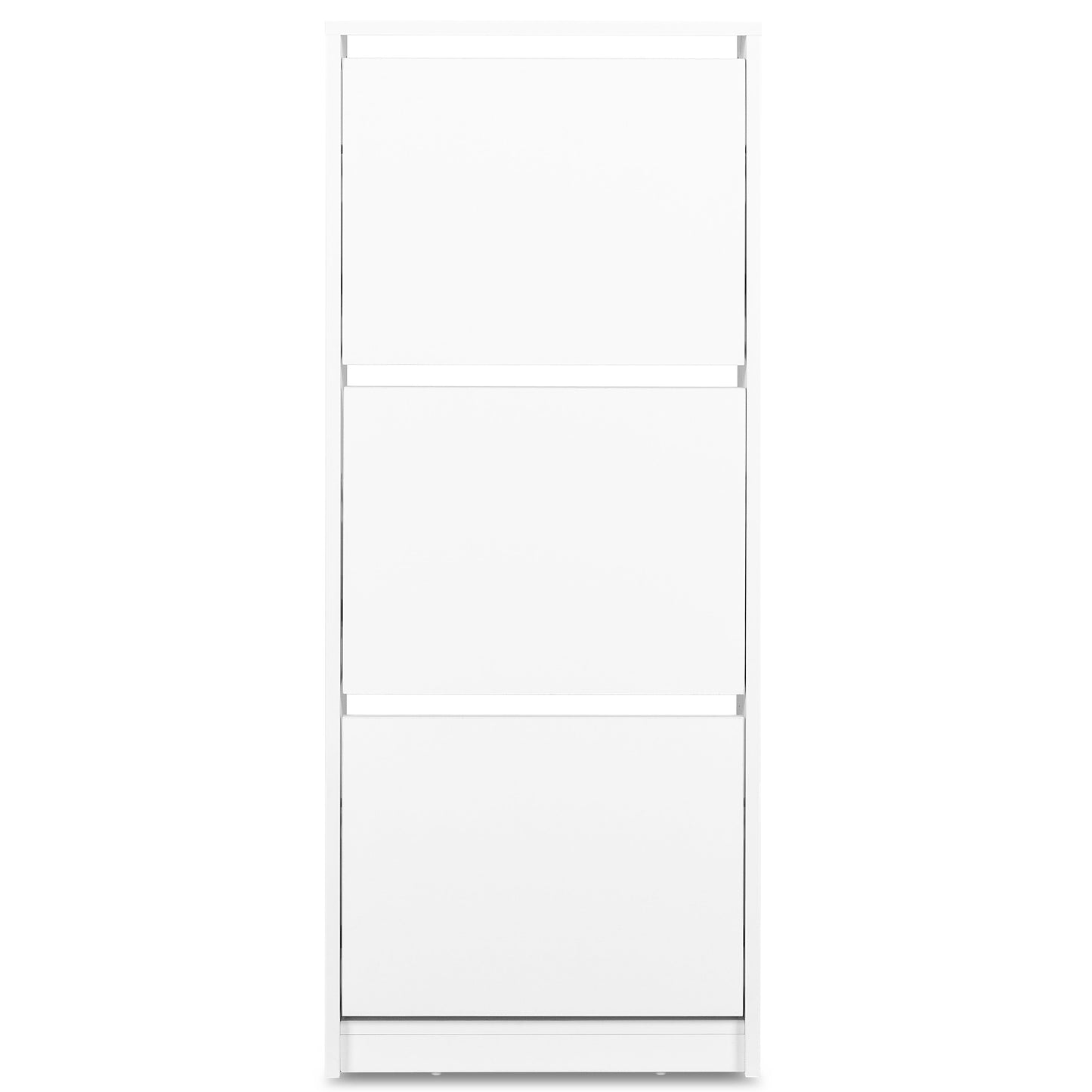 Amy - Meuble à chaussures blanc avec 3 portes