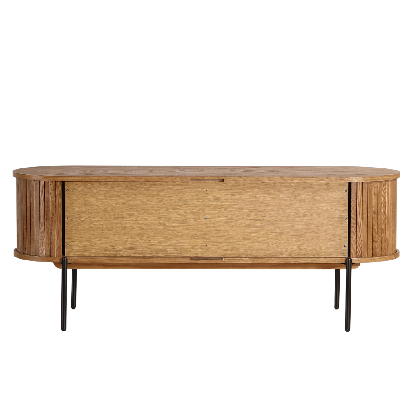Florence - Meuble TV en chêne avec lamelles 138 x 40 x 55 cm