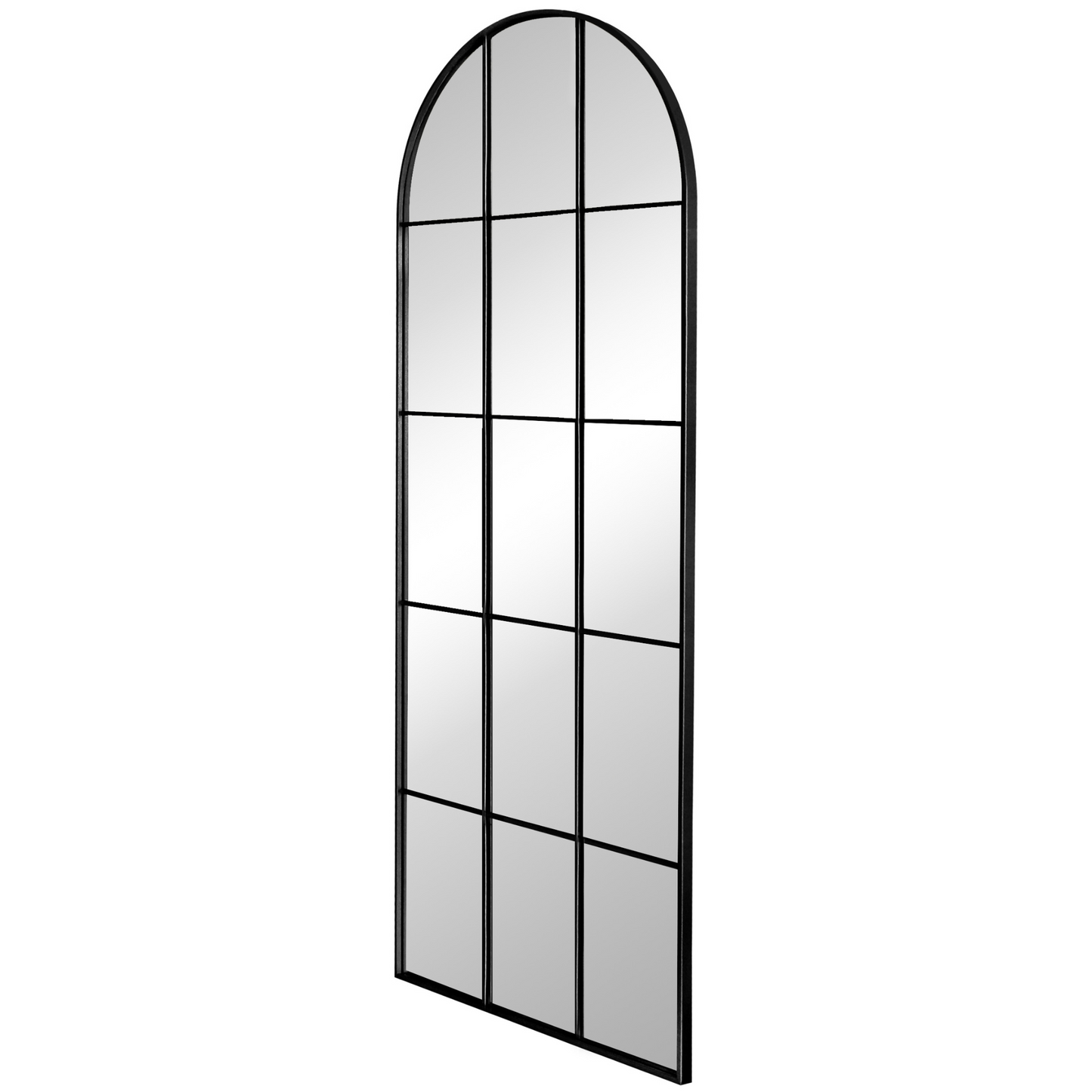 Mia - Miroir de style New York avec cadre noir 70 x 180 cm
