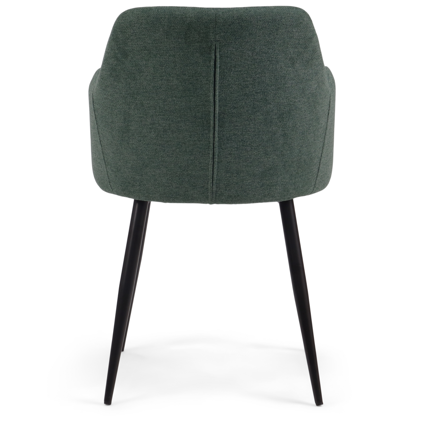 Mathilda - Chaise de salle à manger en tissu vert
