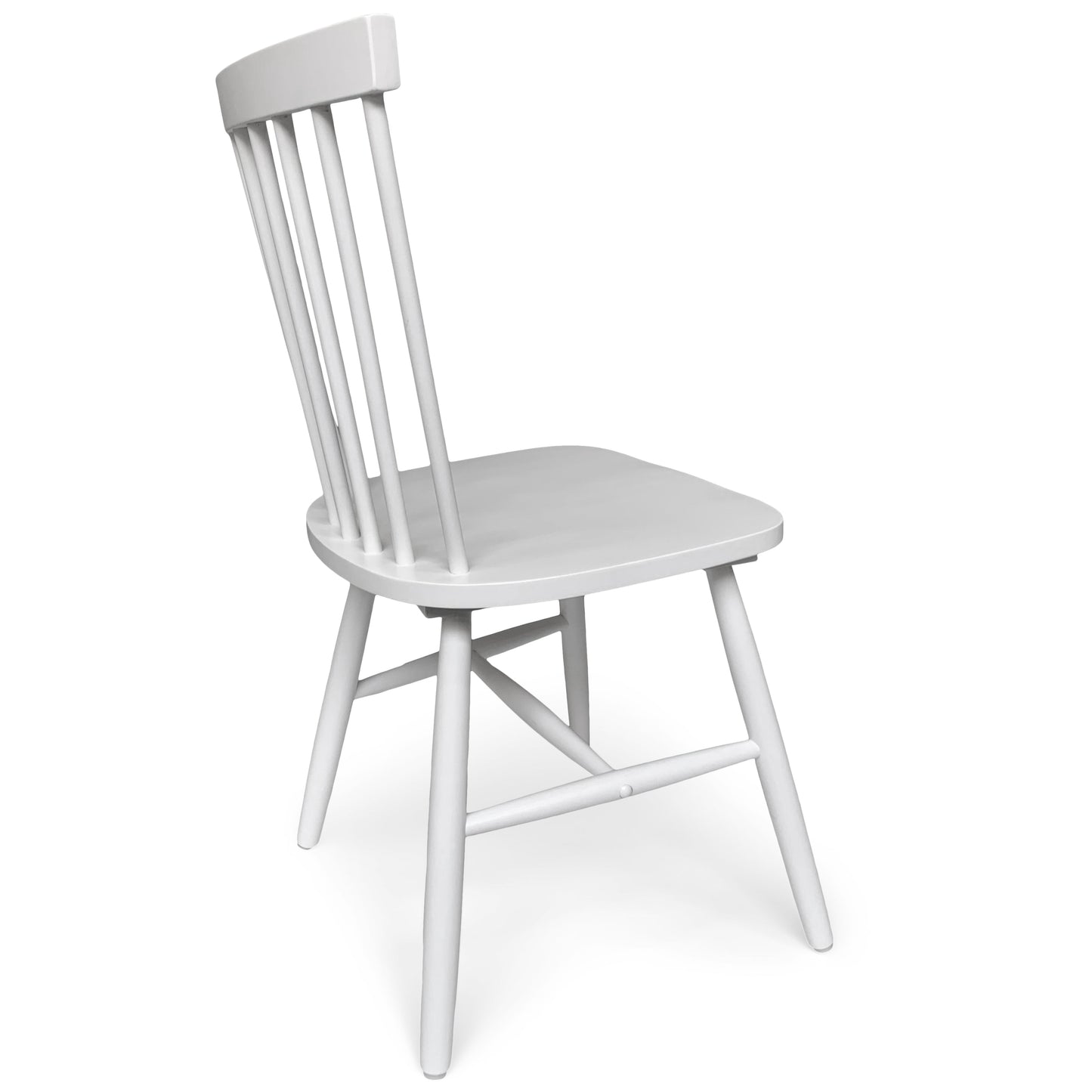 Holly - Chaise de salle à manger en bois blanc