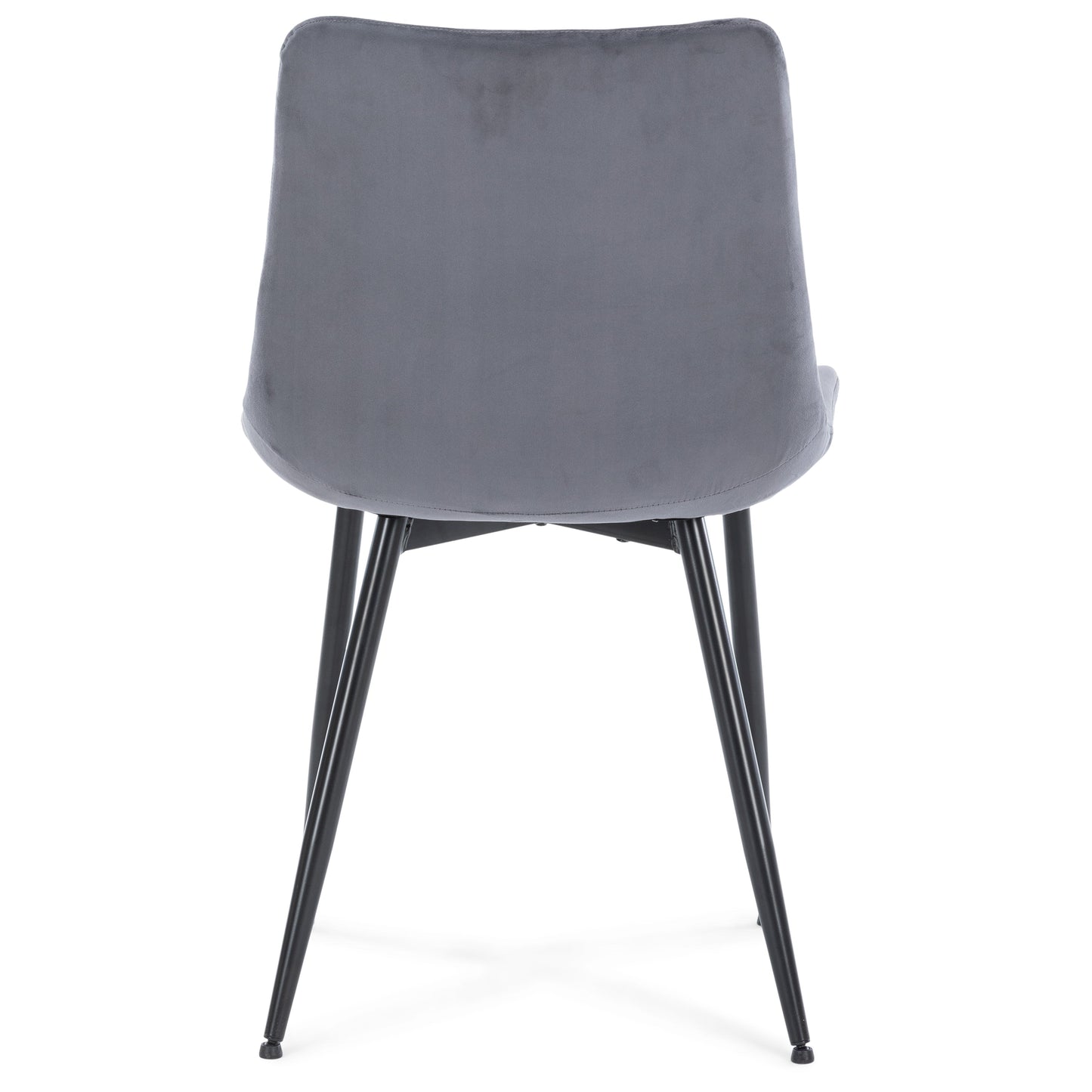 Elisa - Chaise de salle à manger en velours gris