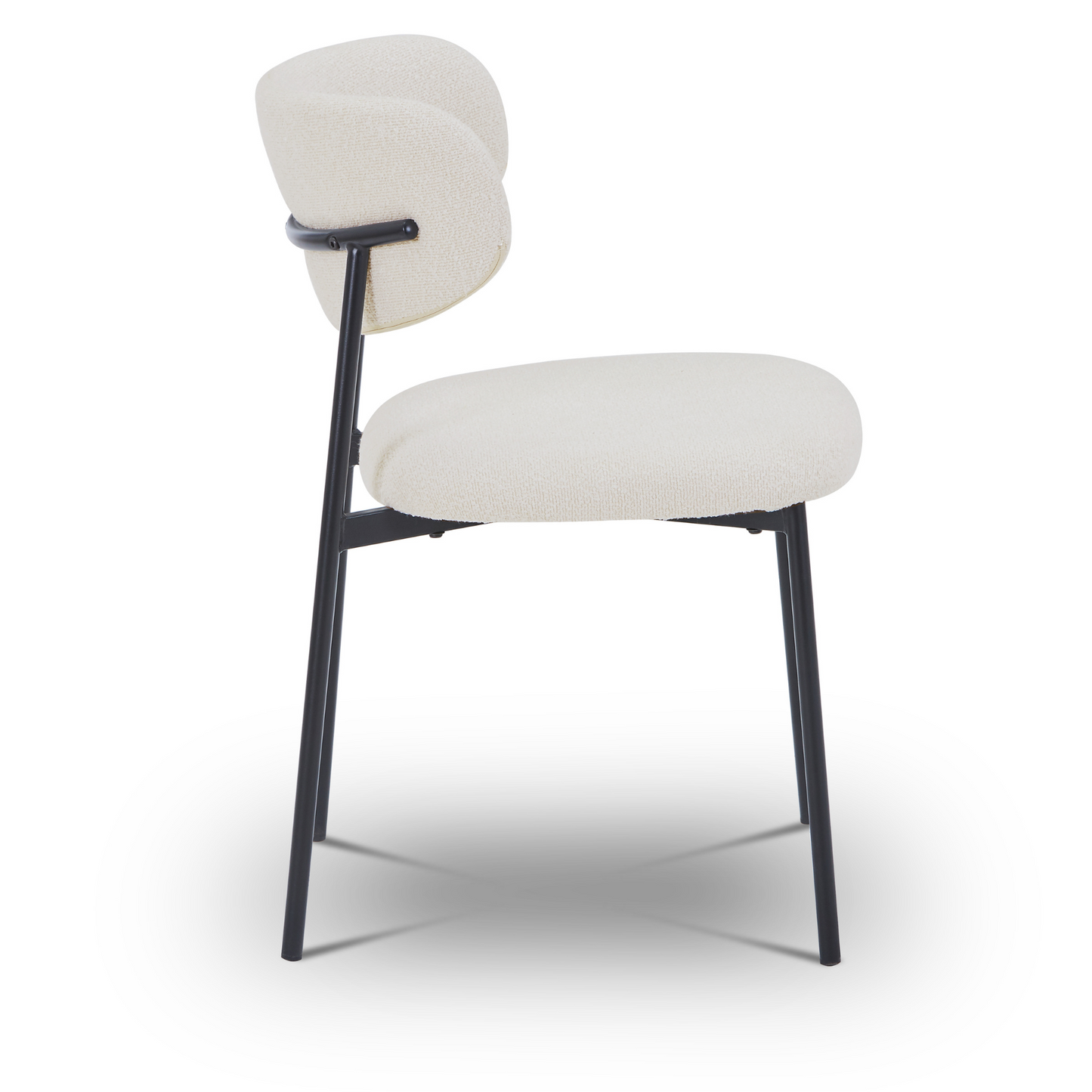 Chaise de salle à manger Lucinda - Bouclé blanc