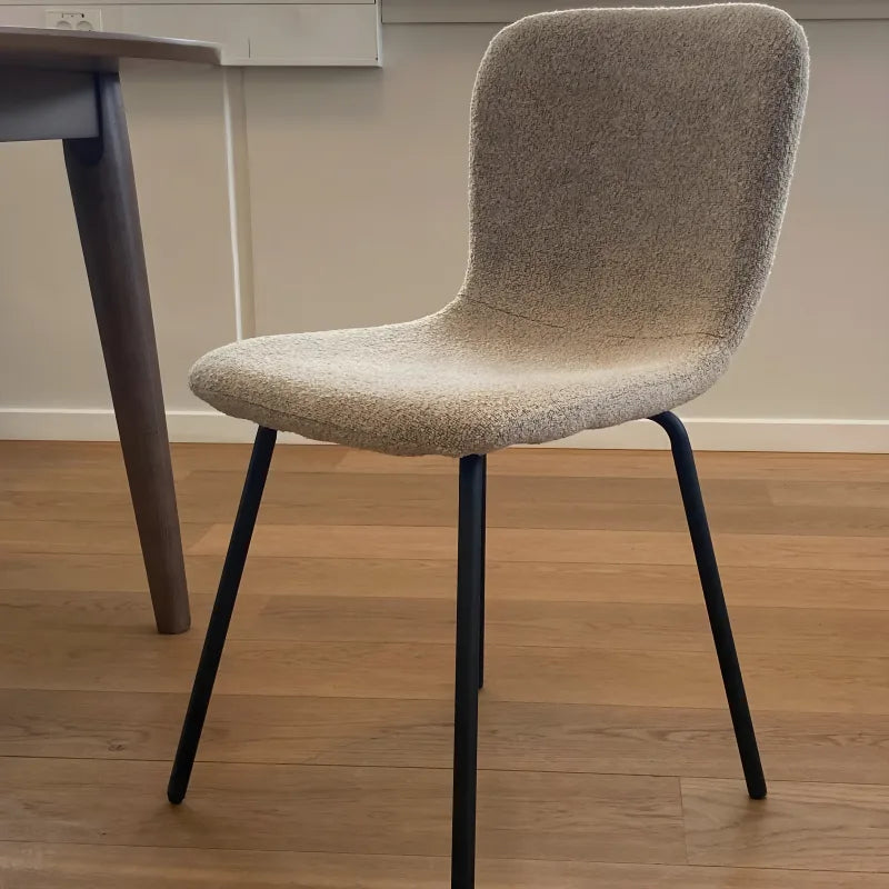 Kate - Chaise de salle à manger en bouclé beige
