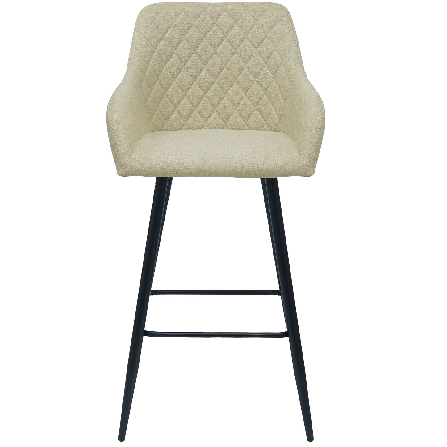 Carlo - Tabouret beige avec accoudoirs 65 cm