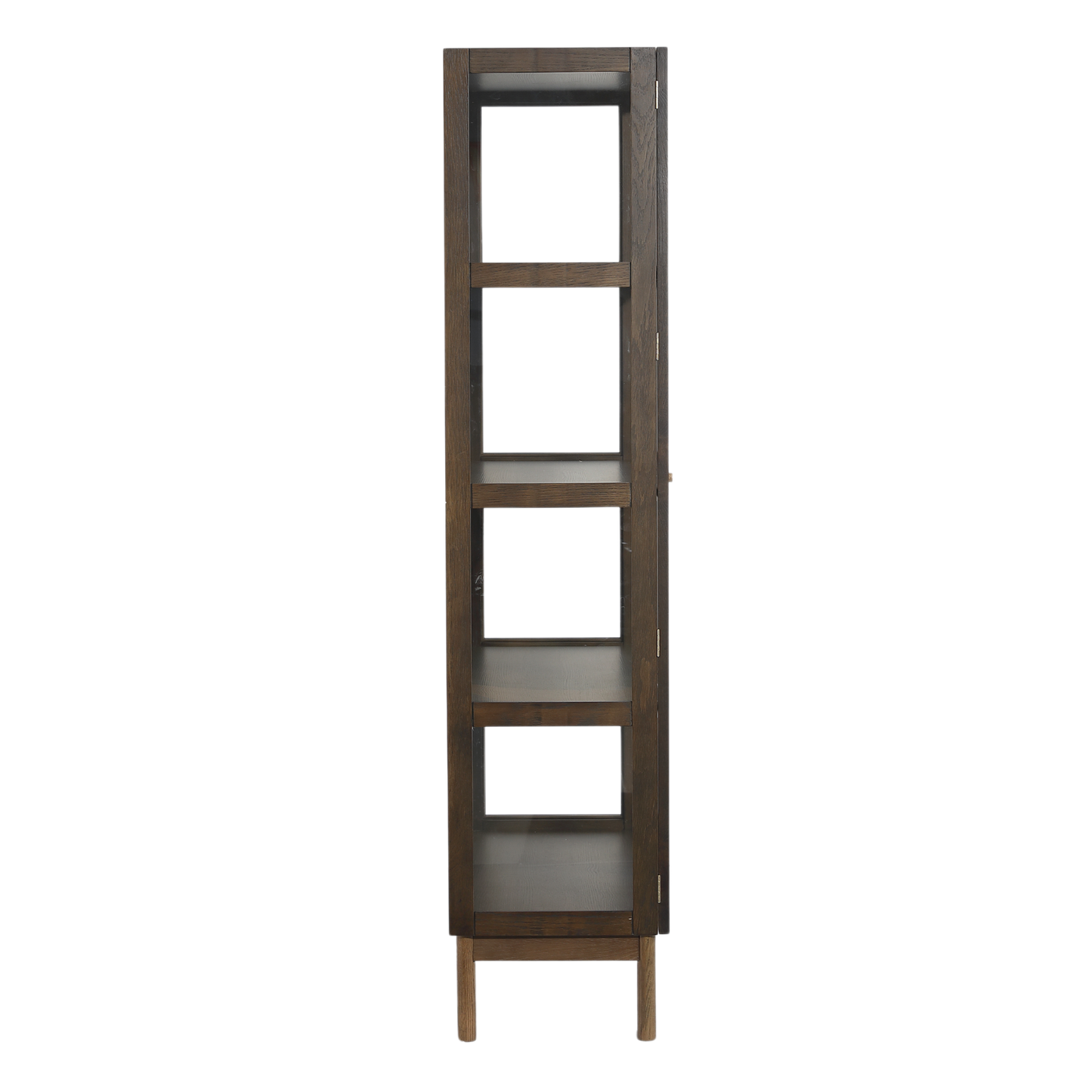 Havana - Vitrine en chêne fumé avec 2 portes - 180 x 40 x 100 cm
