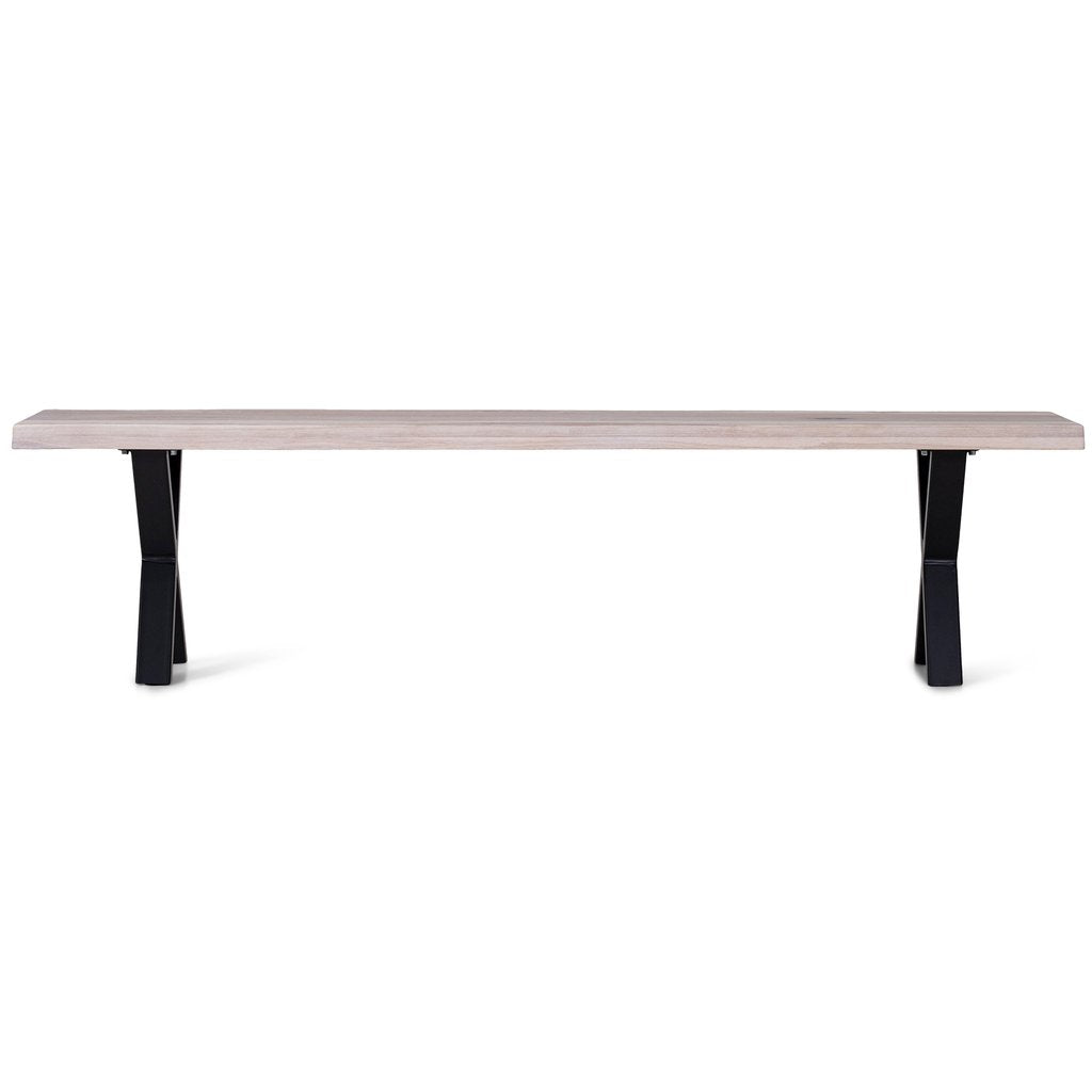 Aura - Banc de table en chêne blanc huilé