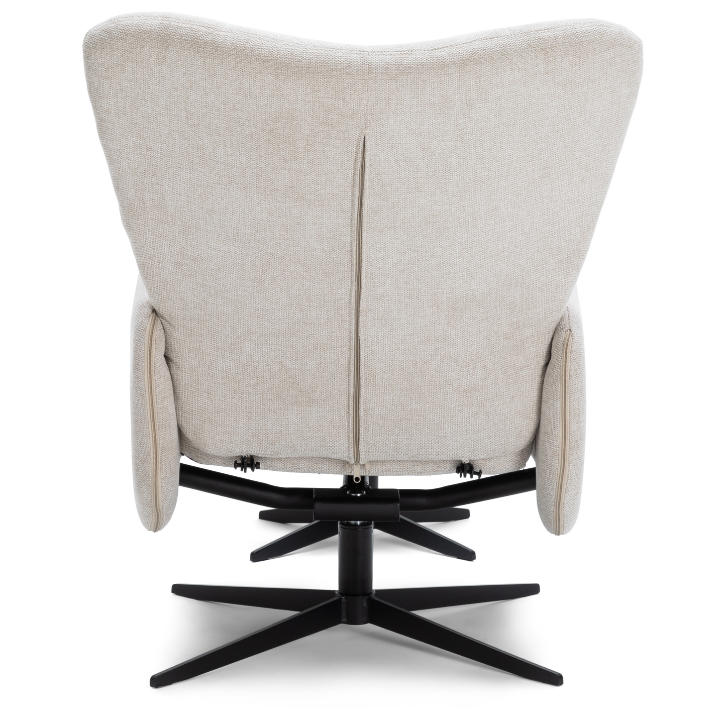 Alfred - Fauteuil inclinable avec repose-pieds - Beige