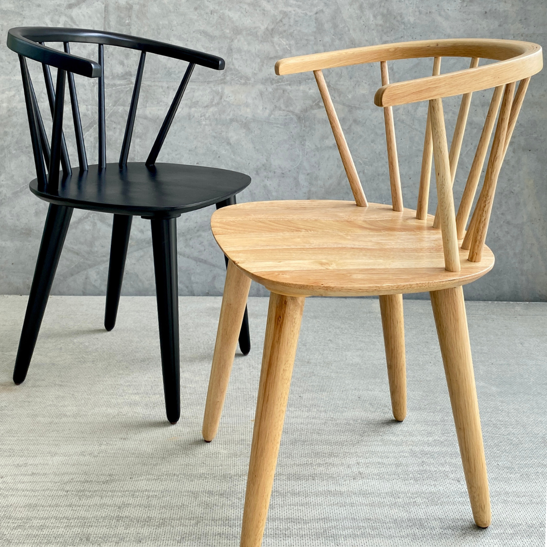 Martha - Chaise de salle à manger en noir