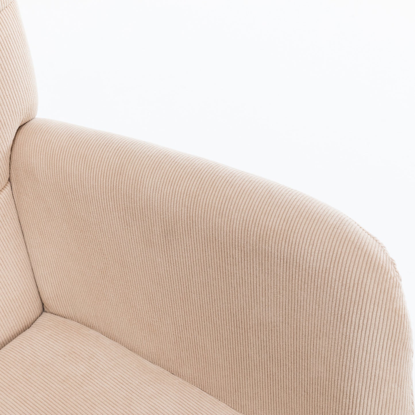 Alfred - Fauteuil avec repose-pieds - Beige