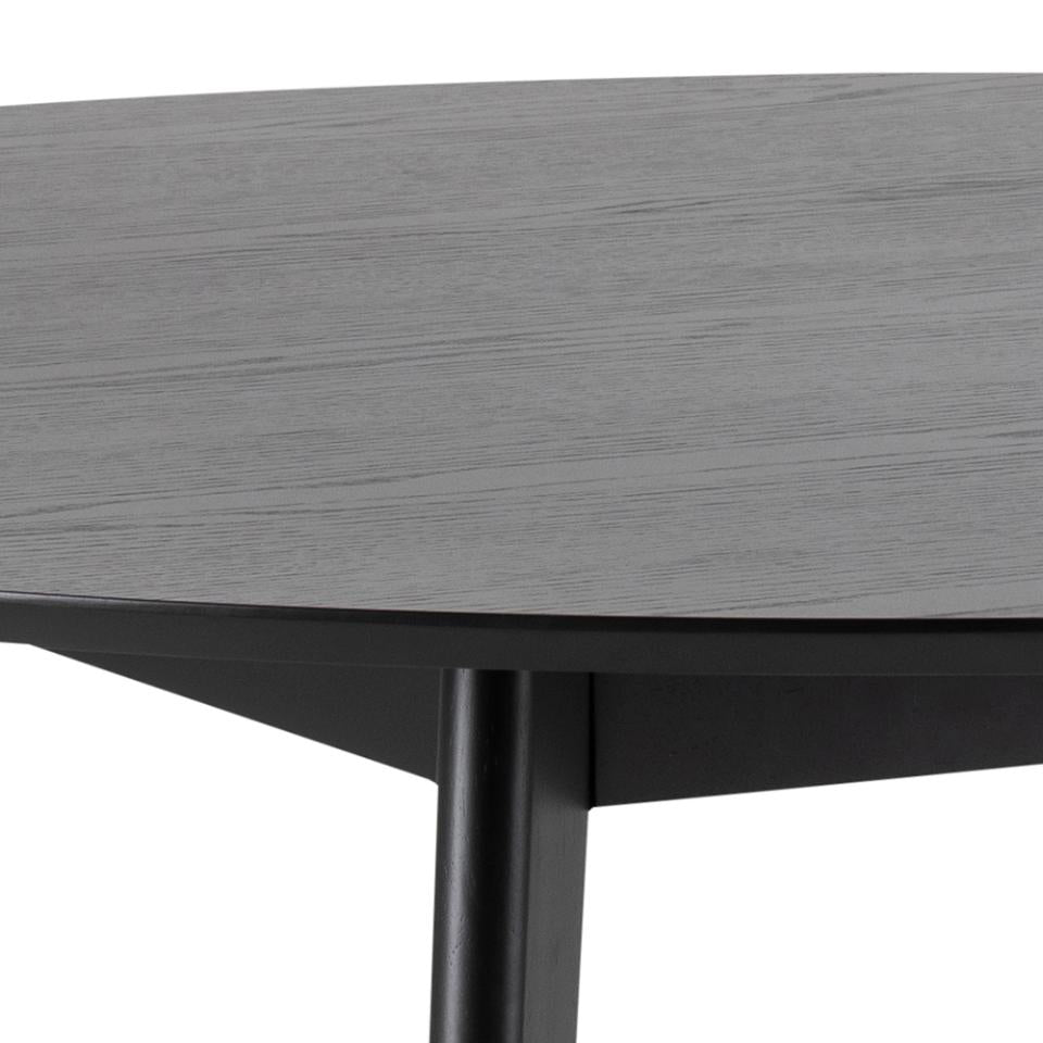 Rickie - Table de salle à manger ronde noire Ø140 cm