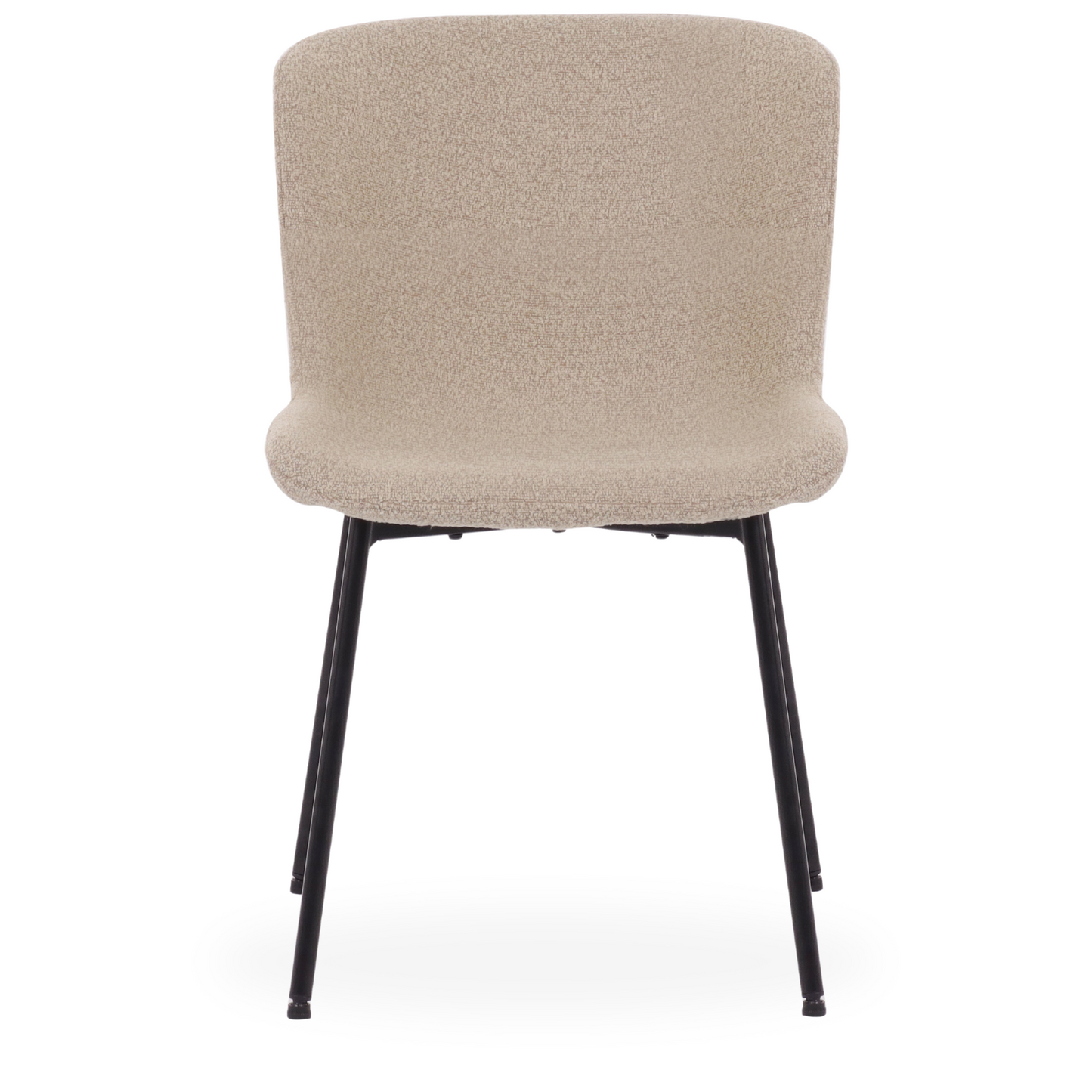 Adena - Chaise de salle à manger en bouclé beige
