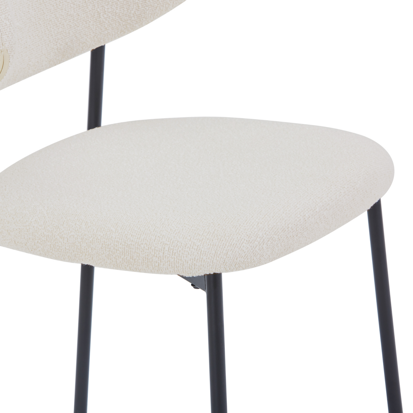 Chaise de salle à manger Lucinda - Bouclé blanc