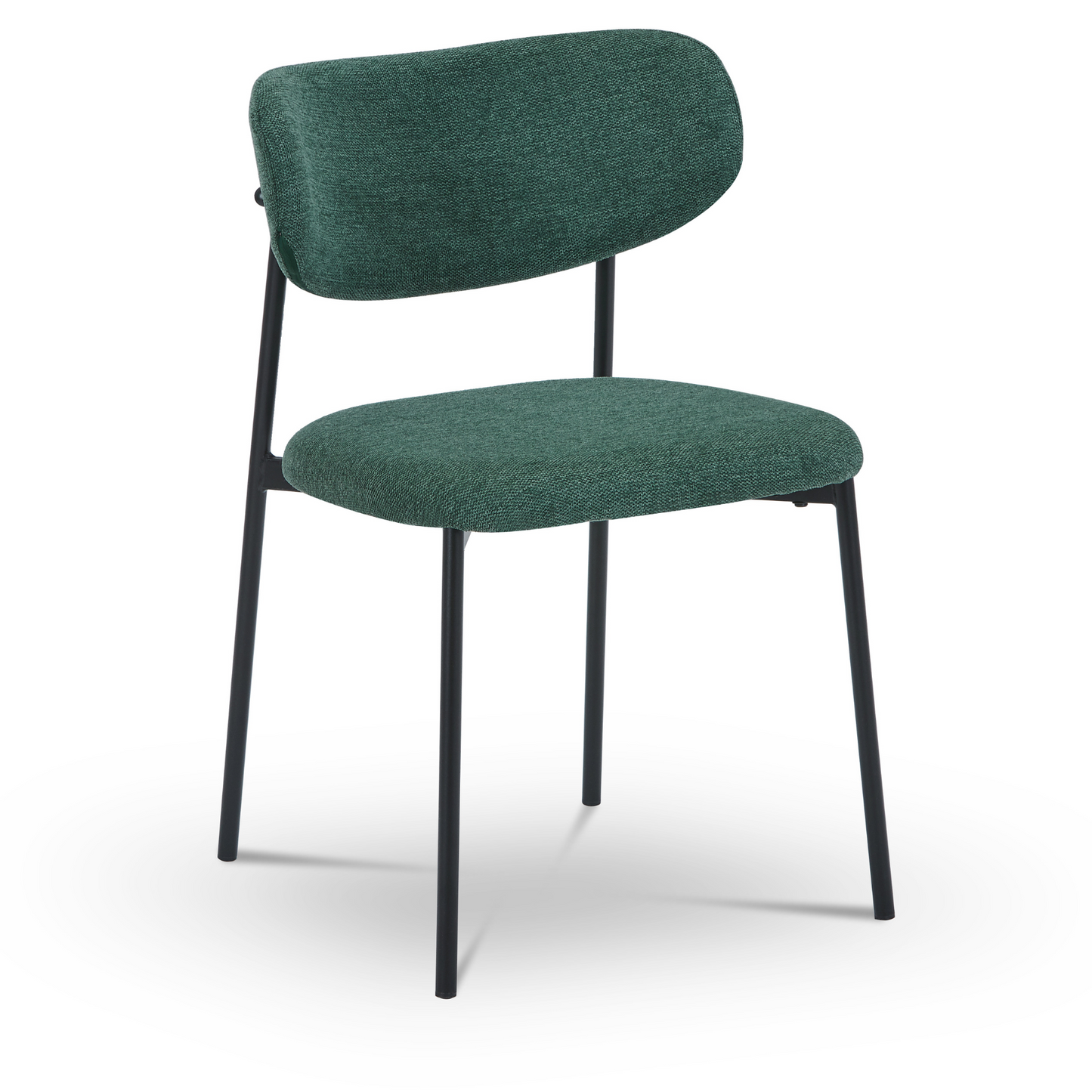 Chaise de salle à manger Lucinda - Tissu vert