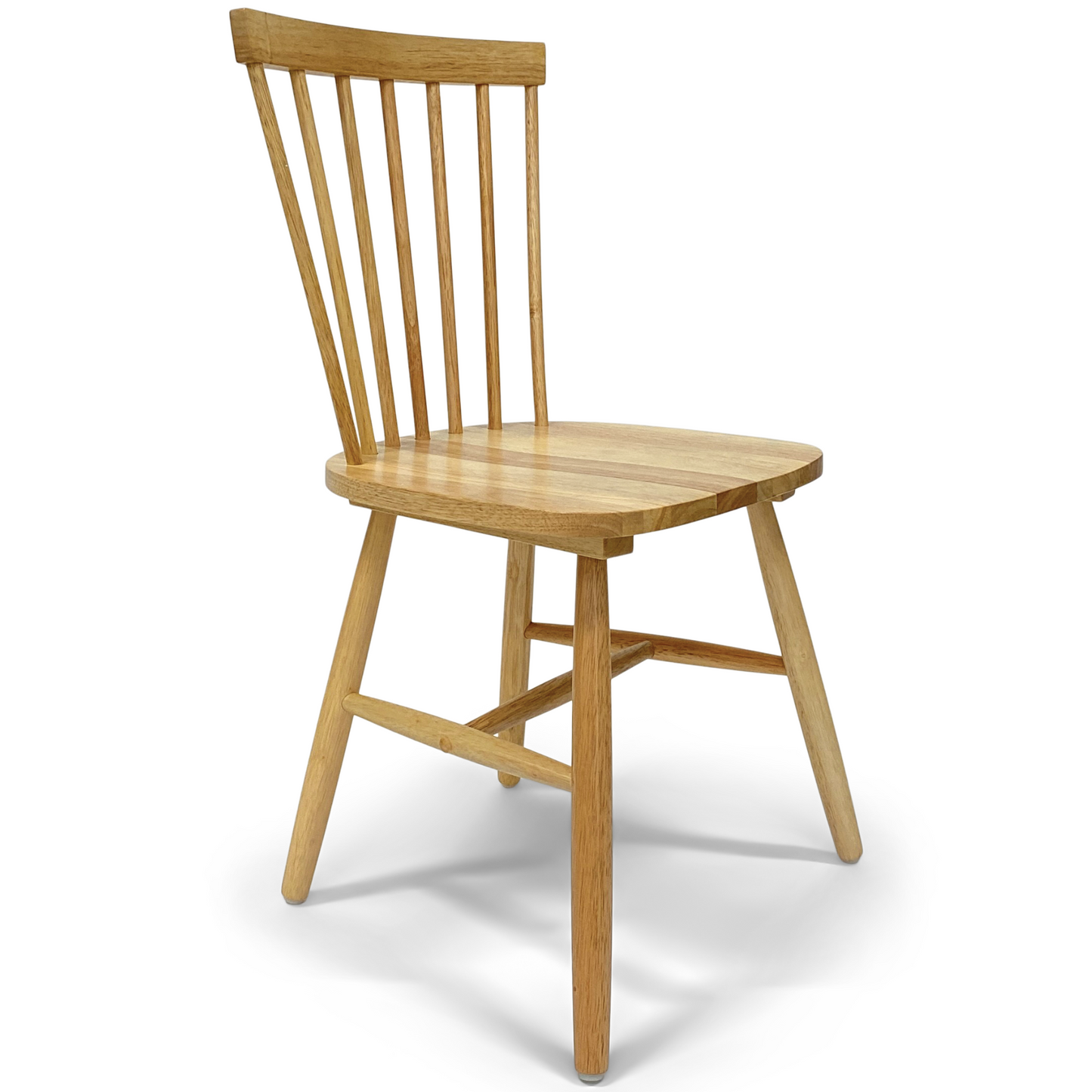 Holly - Chaise de salle à manger en bois aspect chêne