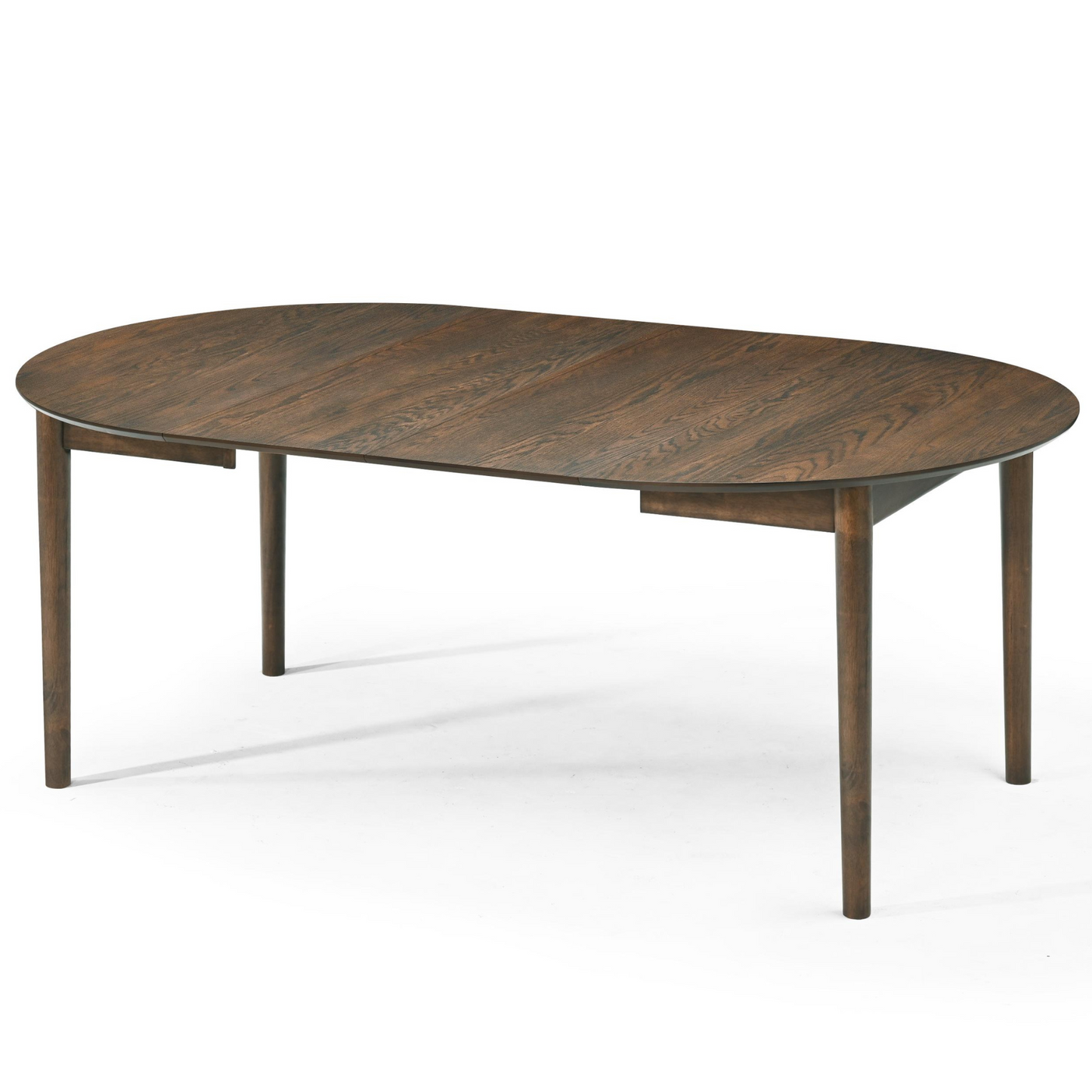 Liam - Table de salle à manger en chêne fumé avec rallonge 120/160/200 cm - Comprend 2 rallonges