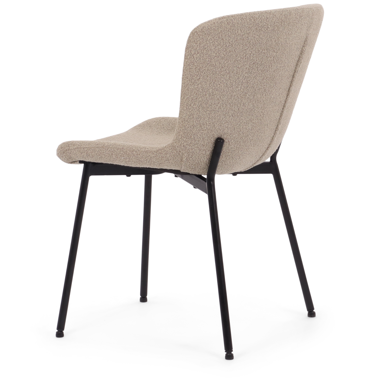Adena - Chaise de salle à manger en bouclé beige