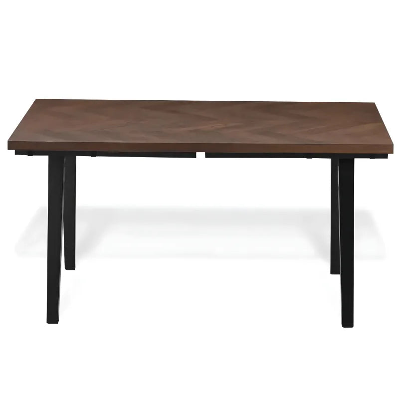 Madelina - Table 150/240 x 90 cm en placage de chêne fumé (prête pour rallonges)