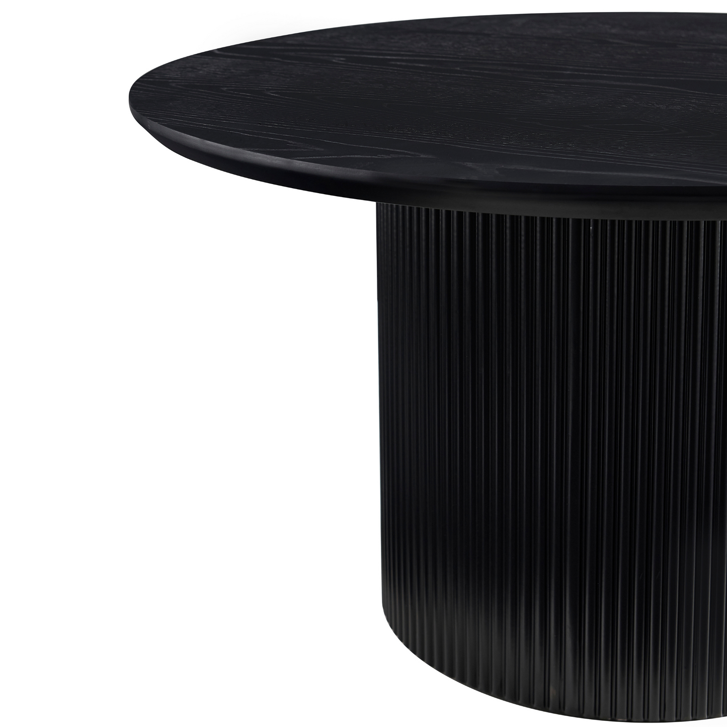 Carisma - Table basse noire Ø80 cm