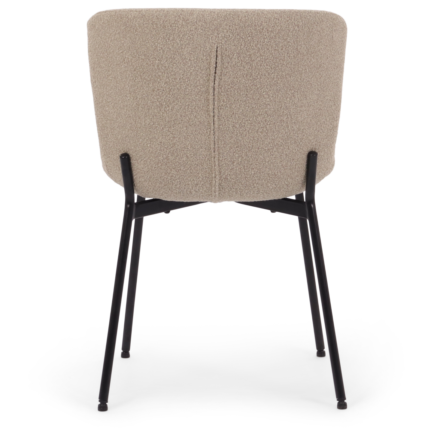 Adena - Chaise de salle à manger en bouclé beige