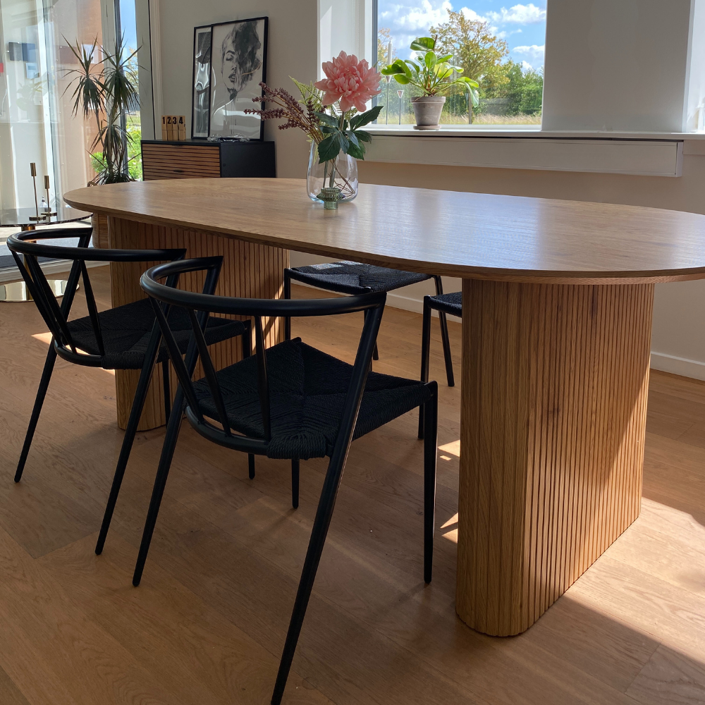 Amelia - Table de salle à manger en chêne 200 x 100 cm