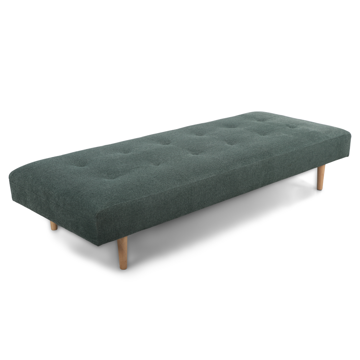 Audrey - Canapé-lit vert H:56 x L:198 x P:80 cm