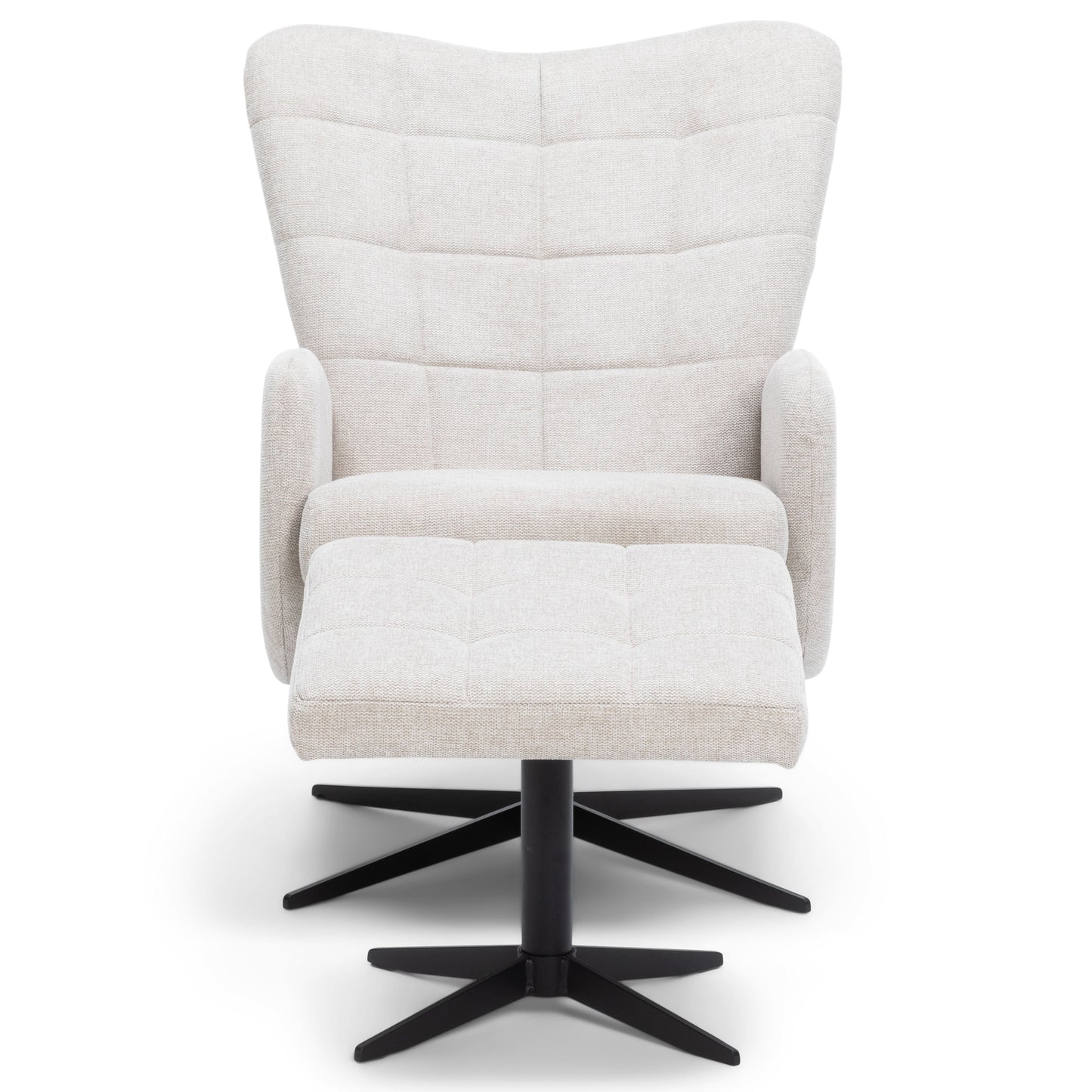 Alfred - Fauteuil inclinable avec repose-pieds - Beige