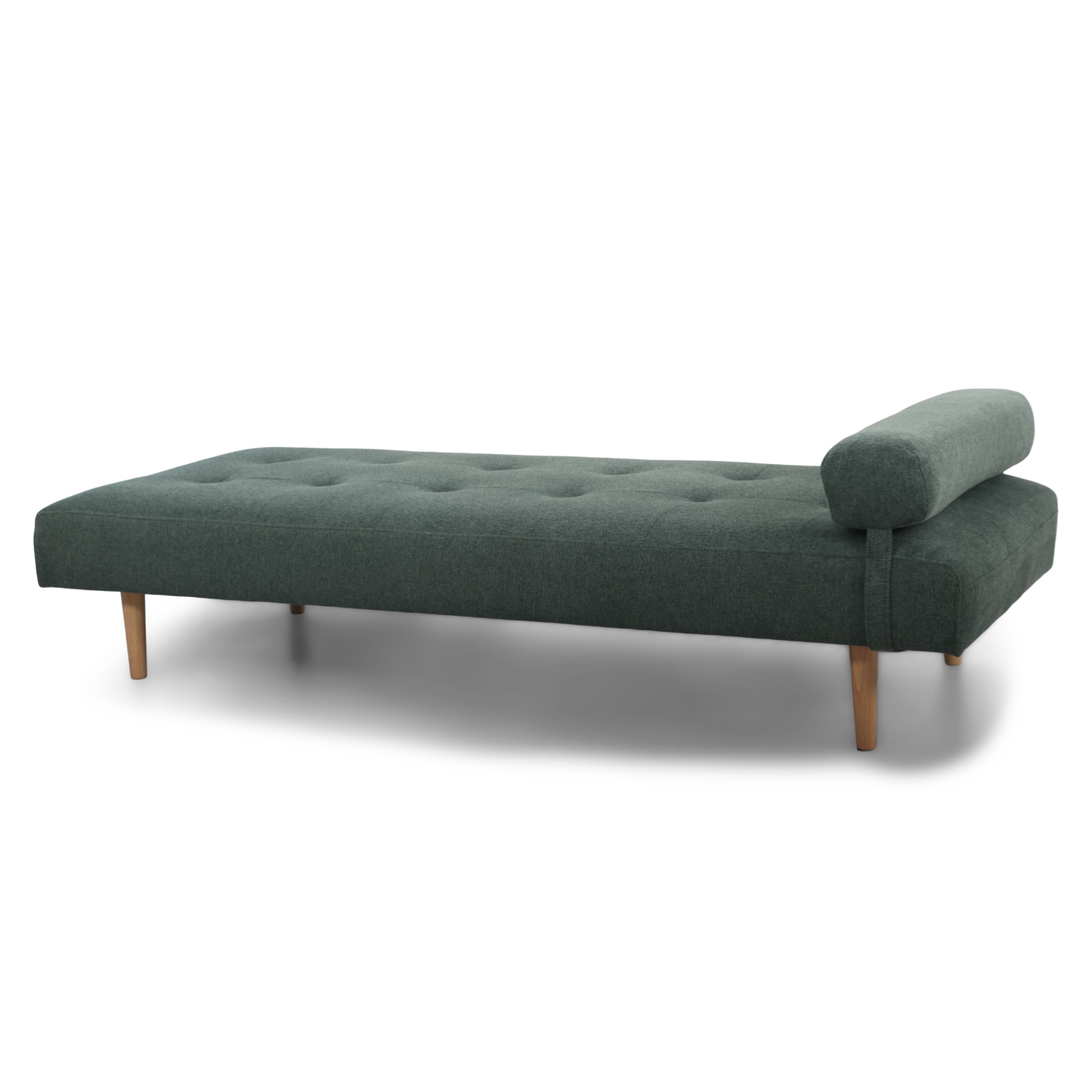 Audrey - Canapé-lit vert H:56 x L:198 x P:80 cm