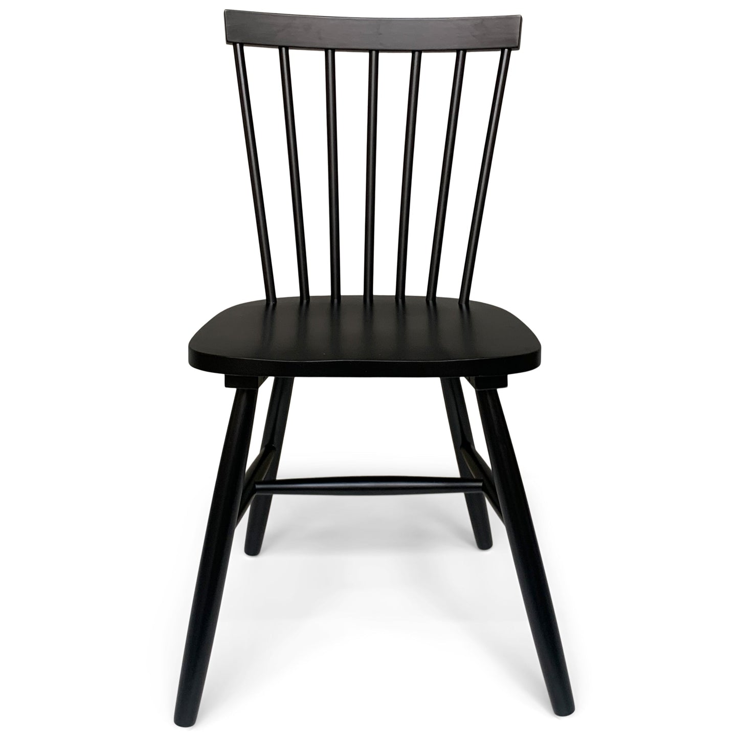 Holly - Chaise de salle à manger en bois noir