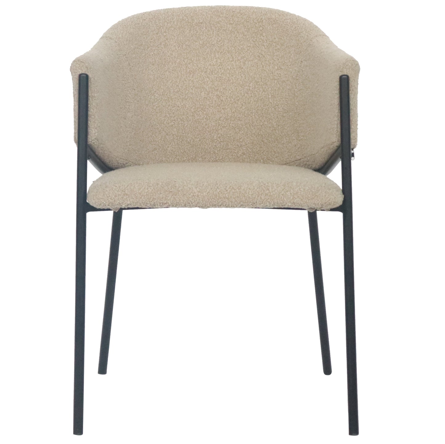 Carolina spisebordsstol i beige boucle